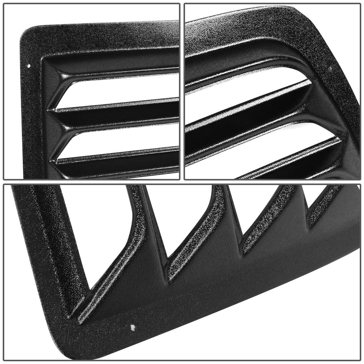 97-17 Chevrolet Express GMC Savana Rear Window Louver 2PC Black