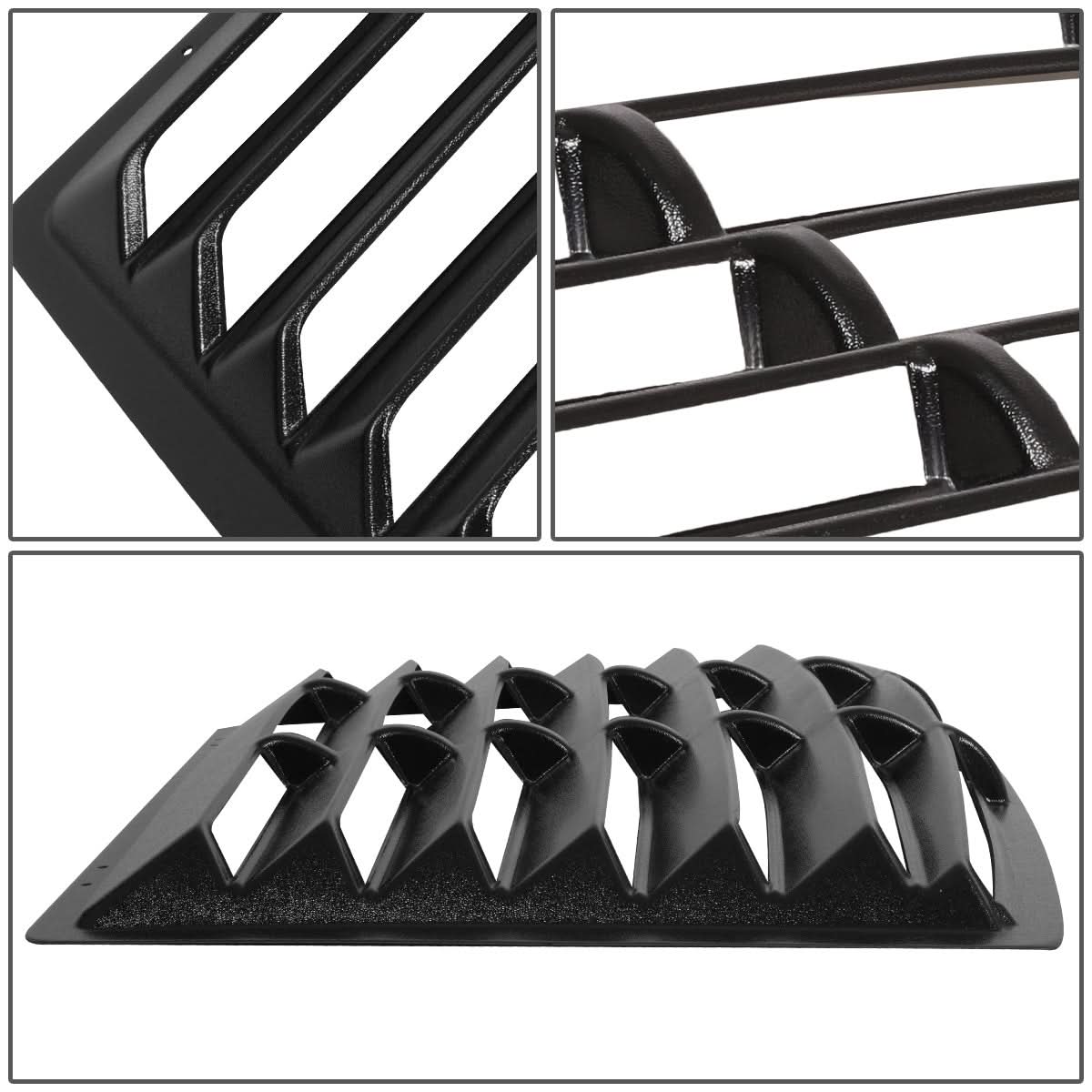 79-93 Ford Mustang Fastback Rear Window Louver - Black