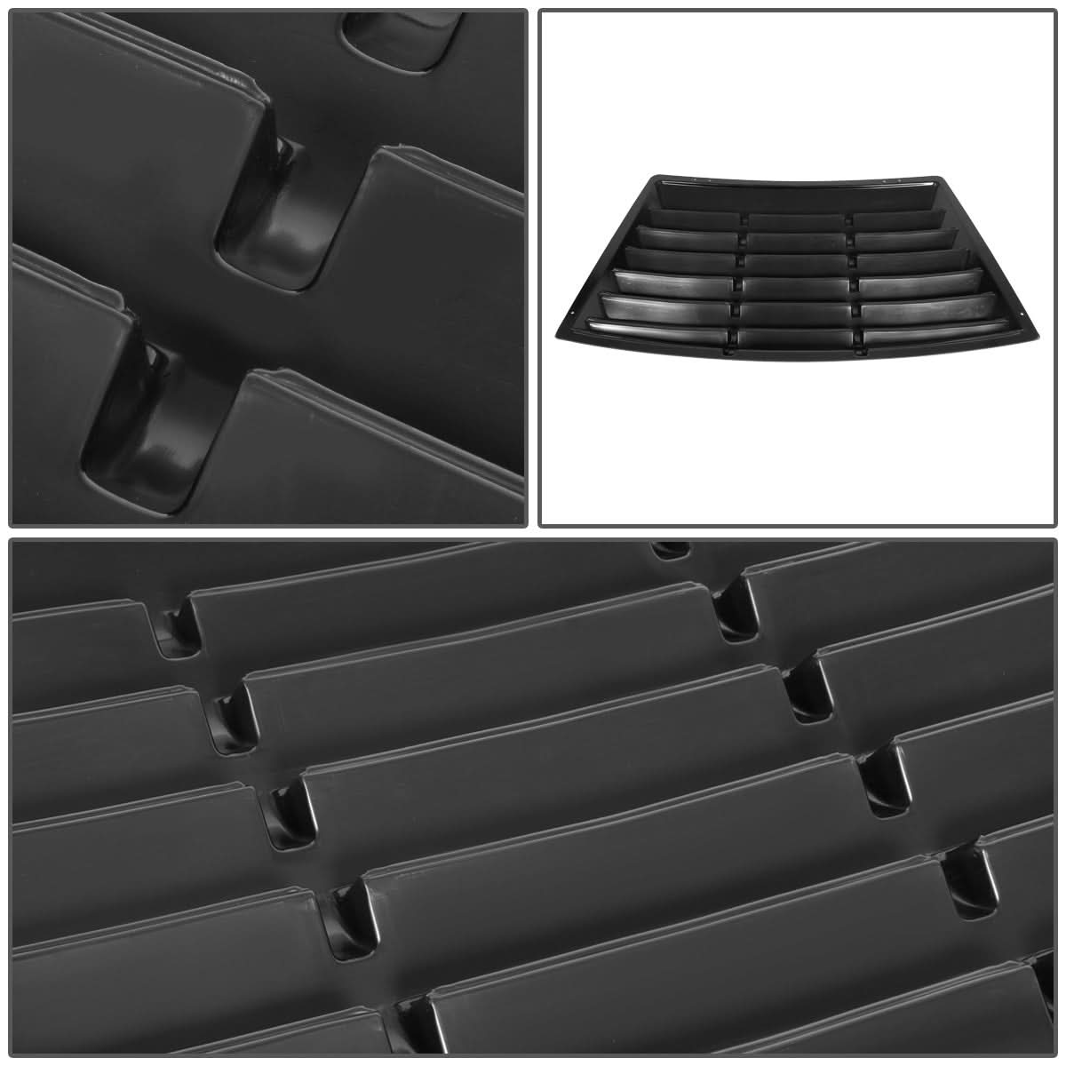 79-93 Ford Mustang Fastback Rear Window Louver - Black