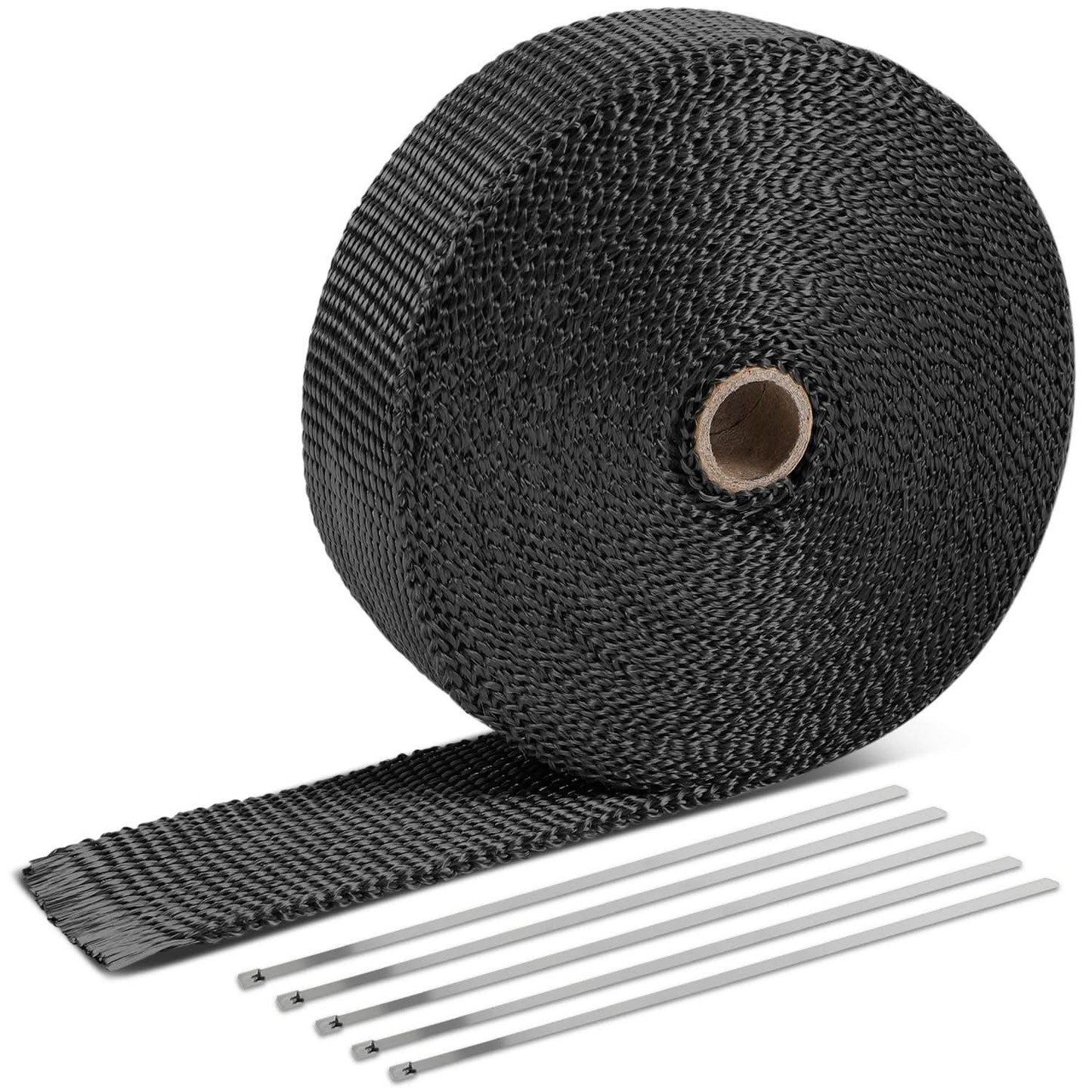 Type-1 Style Exhaust Heat Wrap - 50 Feet 2" x 30' Black