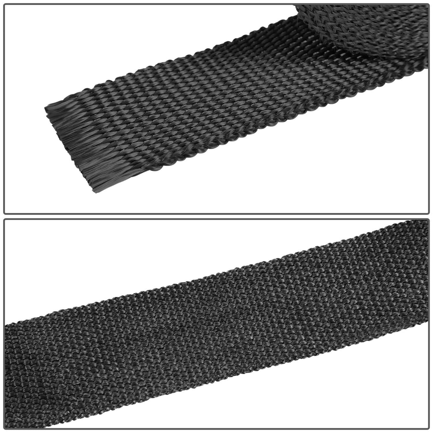 Type-2 Style Exhaust Heat Wrap 2" x 50 Feet Black with Zip Ties