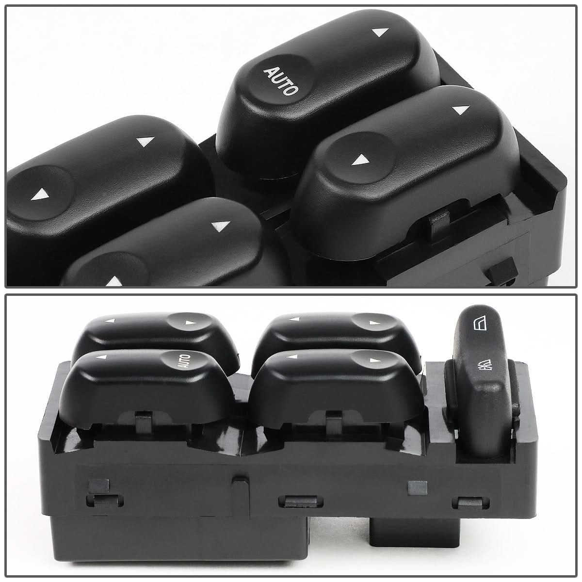2000-2007 Ford Taurus Power Window Switch - Driver Side Black