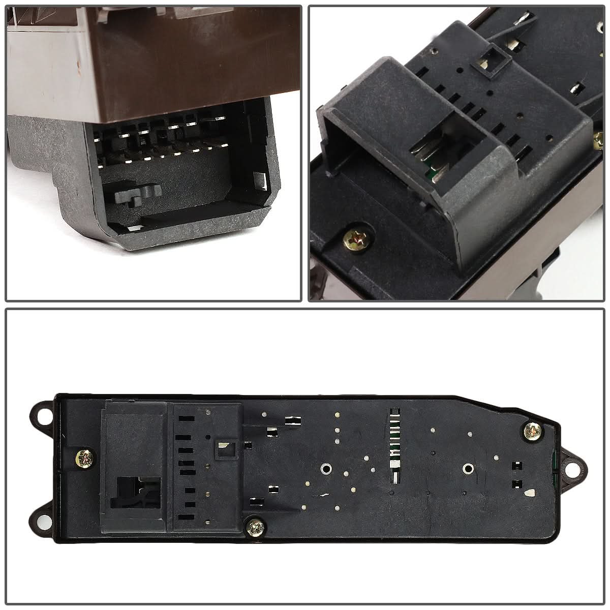 Power Window Switch - Driver Side - Black