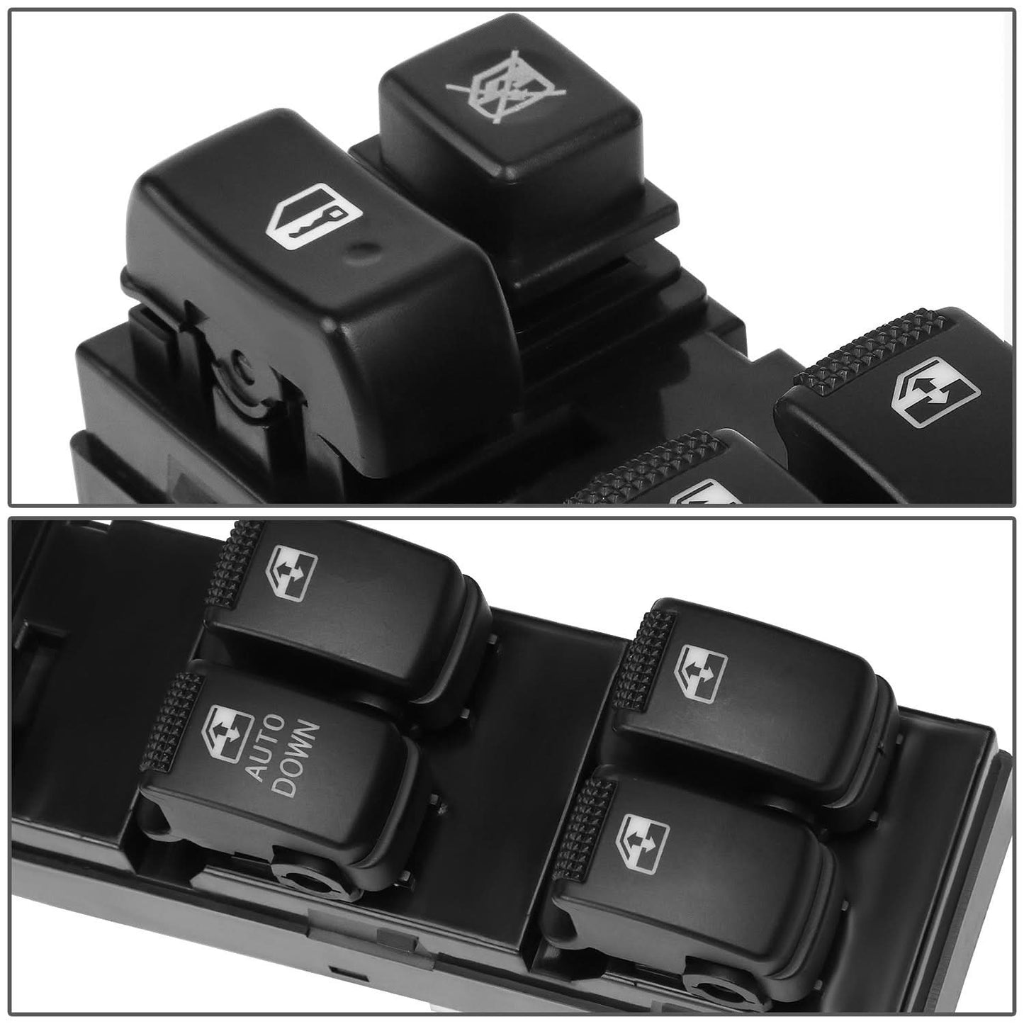 05-09 Hyundai Tucson Power Window Switch - Driver Side Black