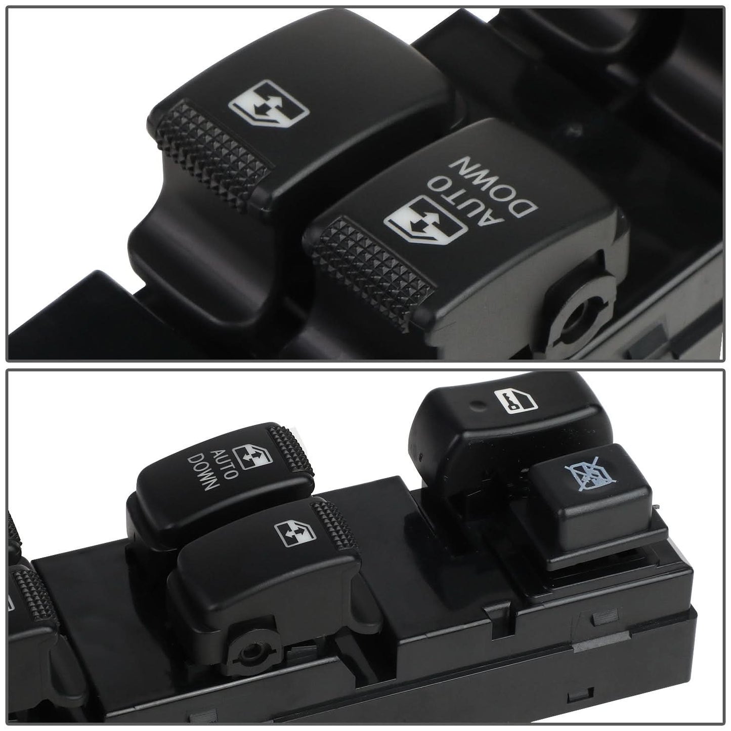 05-09 Hyundai Tucson Power Window Switch - Driver Side Black