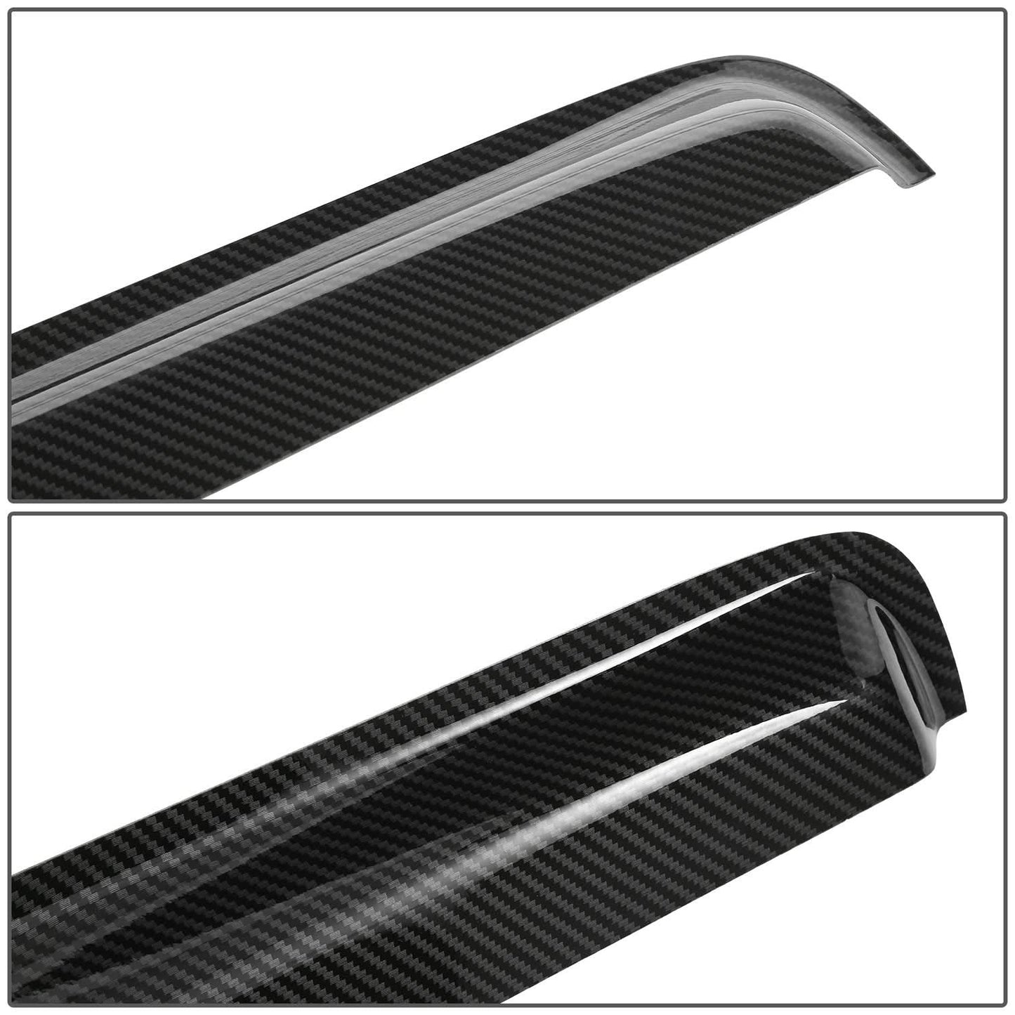 02-09 Dodge Ram Carbon Fiber Style Window Visors Crew Cab 4pc
