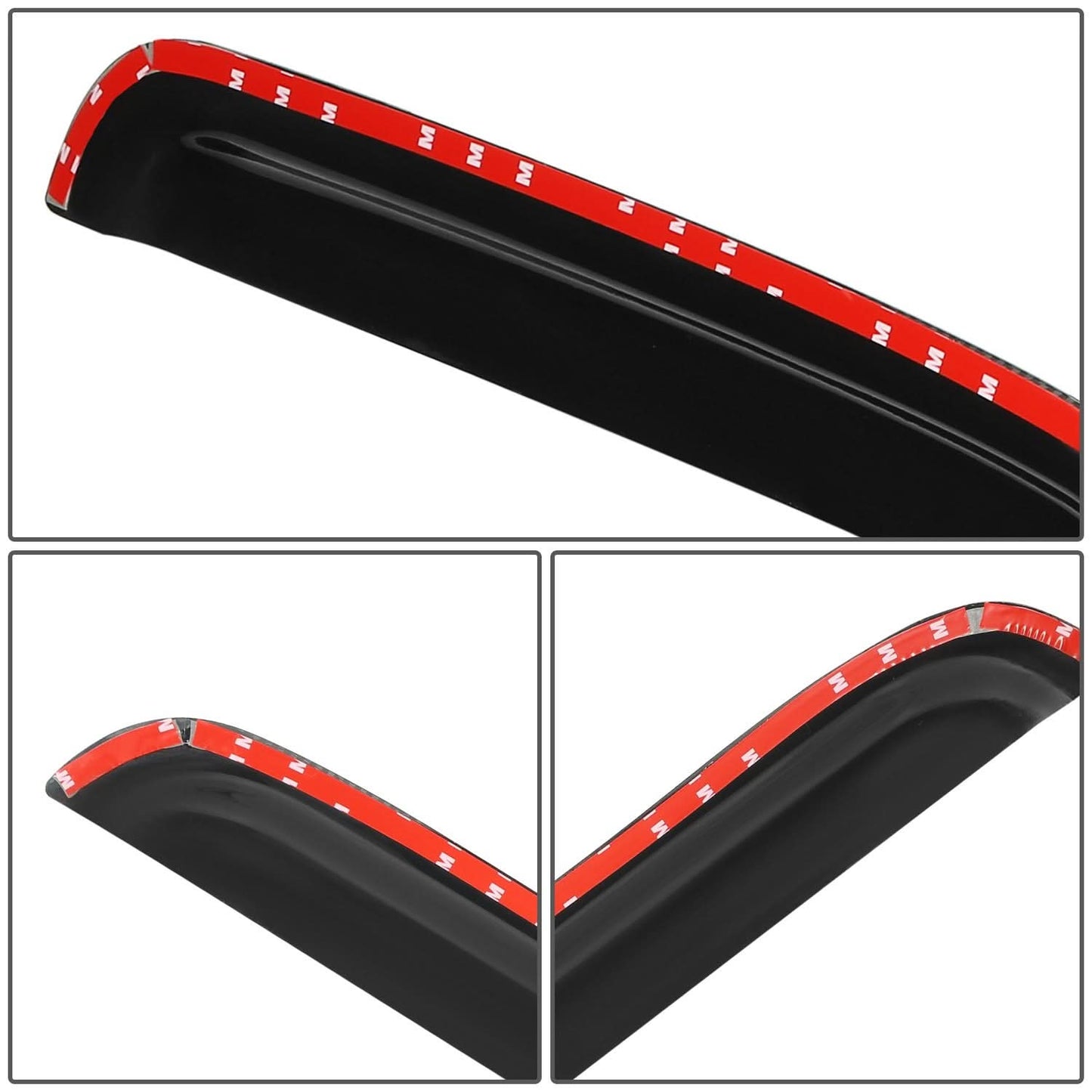 00-04 Nissan Frontier Carbon Fiber Pattern Window Visors 4pc Set