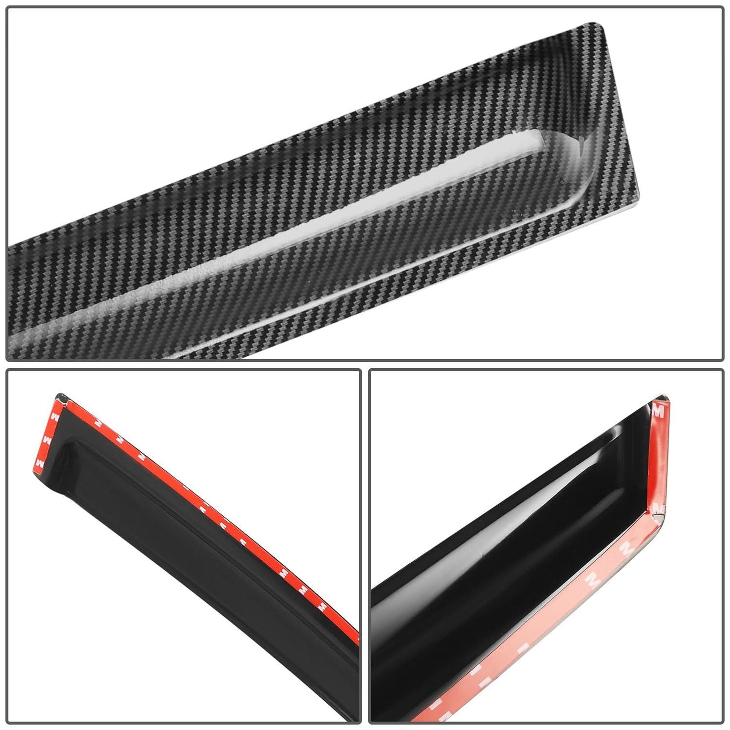 2010-2013 Mazda 3 Carbon Fiber Pattern Window Visors 4PCS