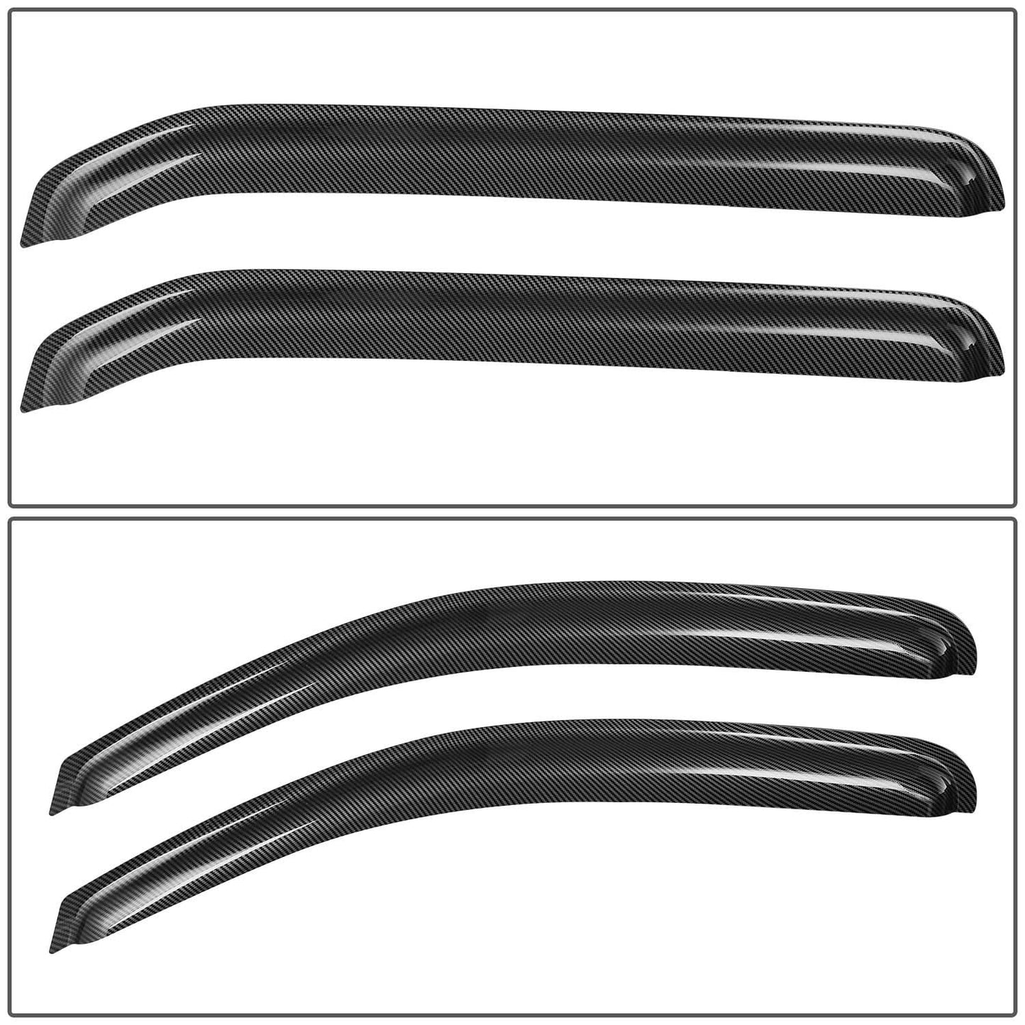 2005-2015 Nissan Xterra Carbon Fiber Pattern Window Visors