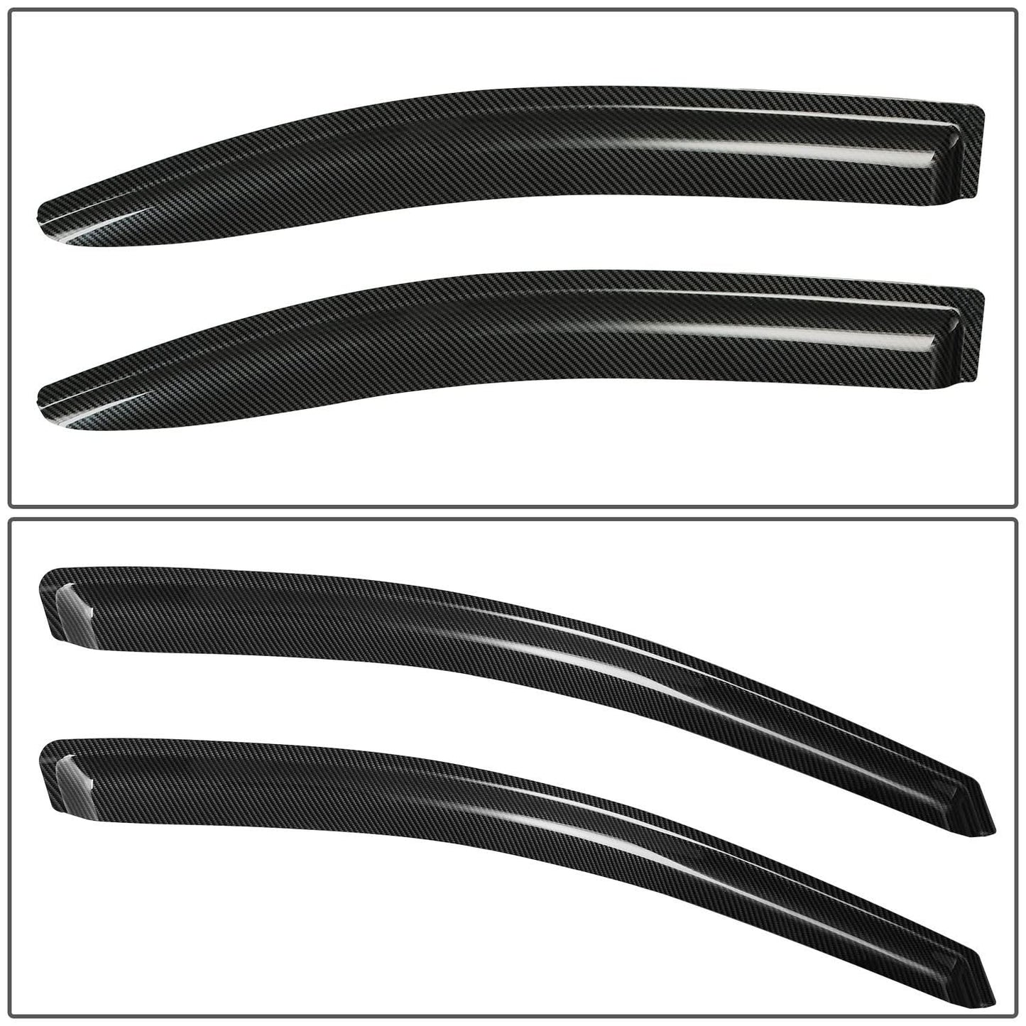 2005-2010 Pontiac G6 Carbon Fiber Style Window Visors 4PC Set