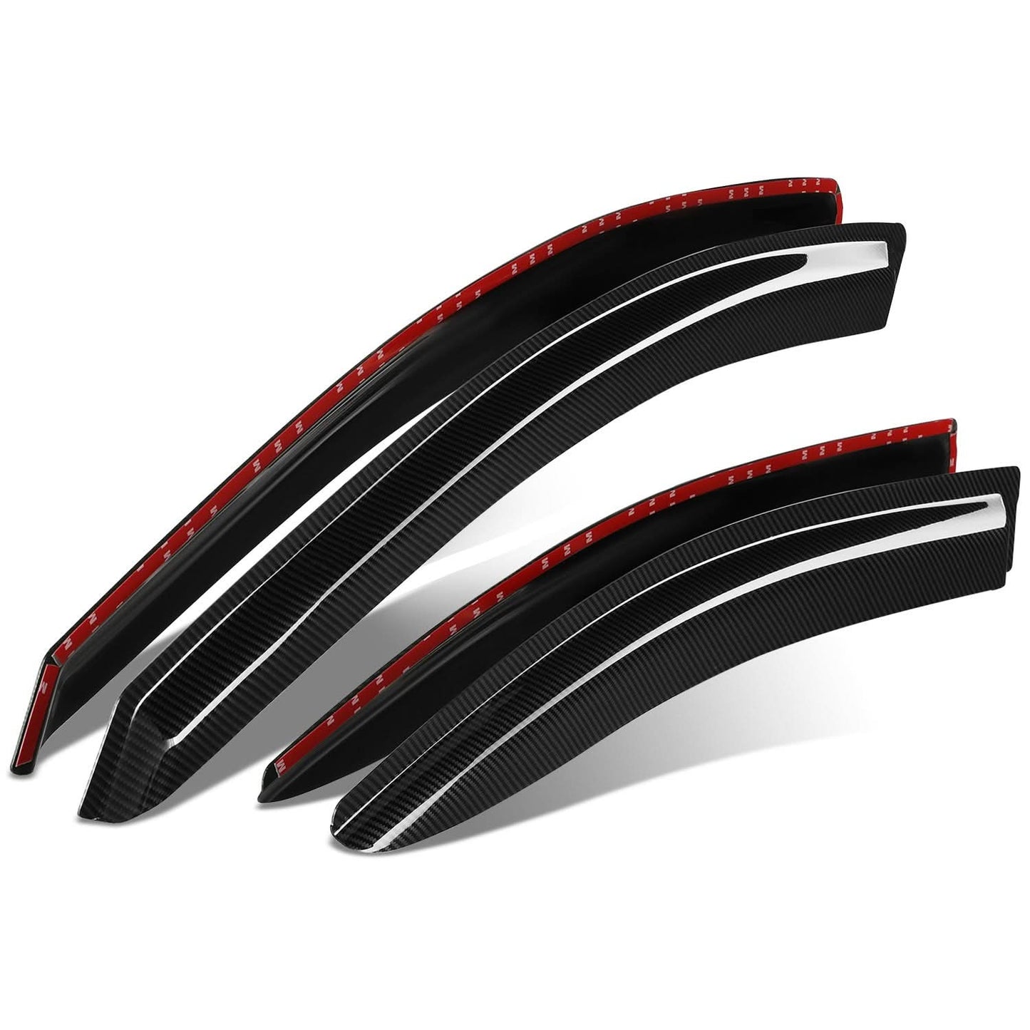 2005-2010 Pontiac G6 Carbon Fiber Style Window Visors 4PC Set