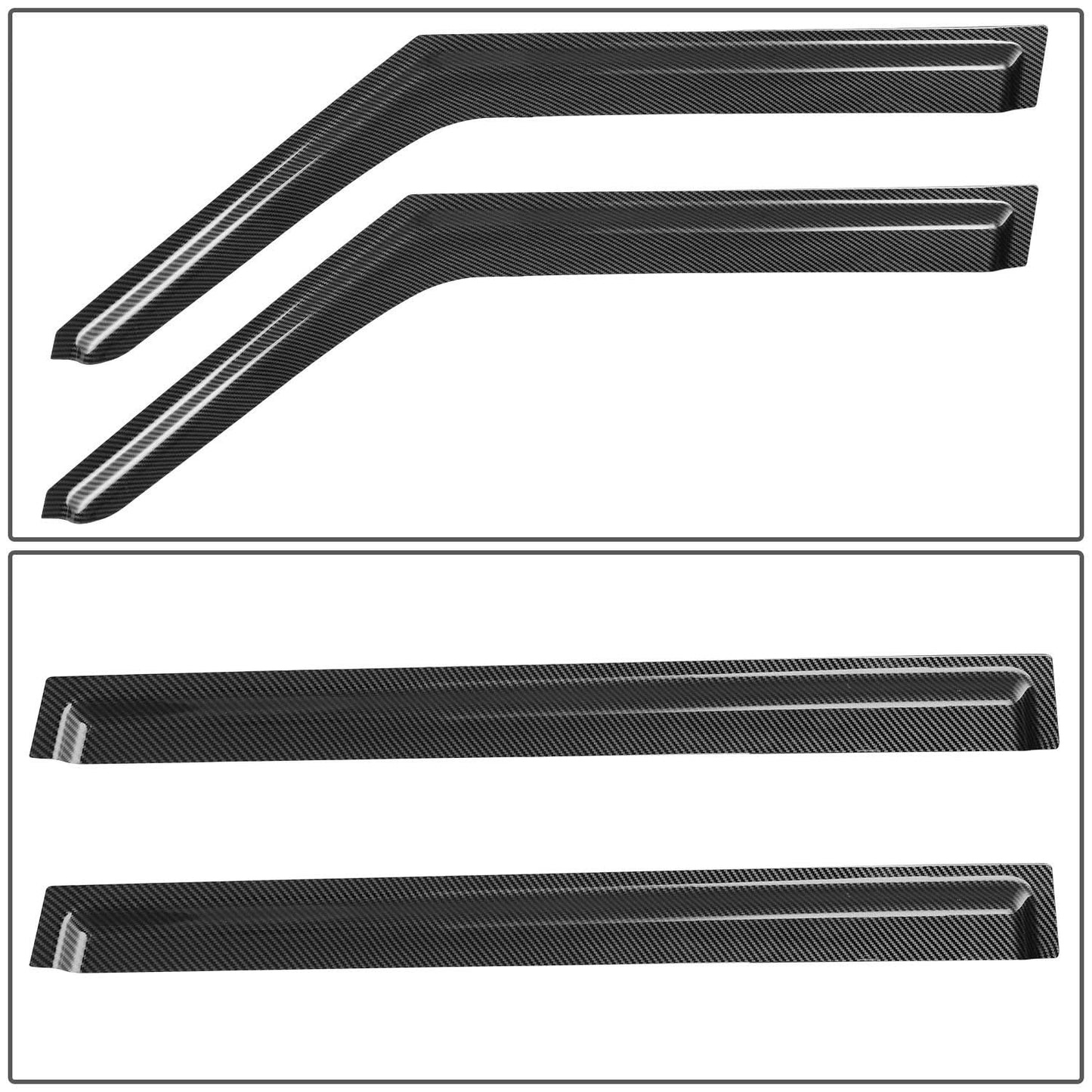 10-13 Kia Soul Carbon Fiber Pattern Window Visors 4PCS