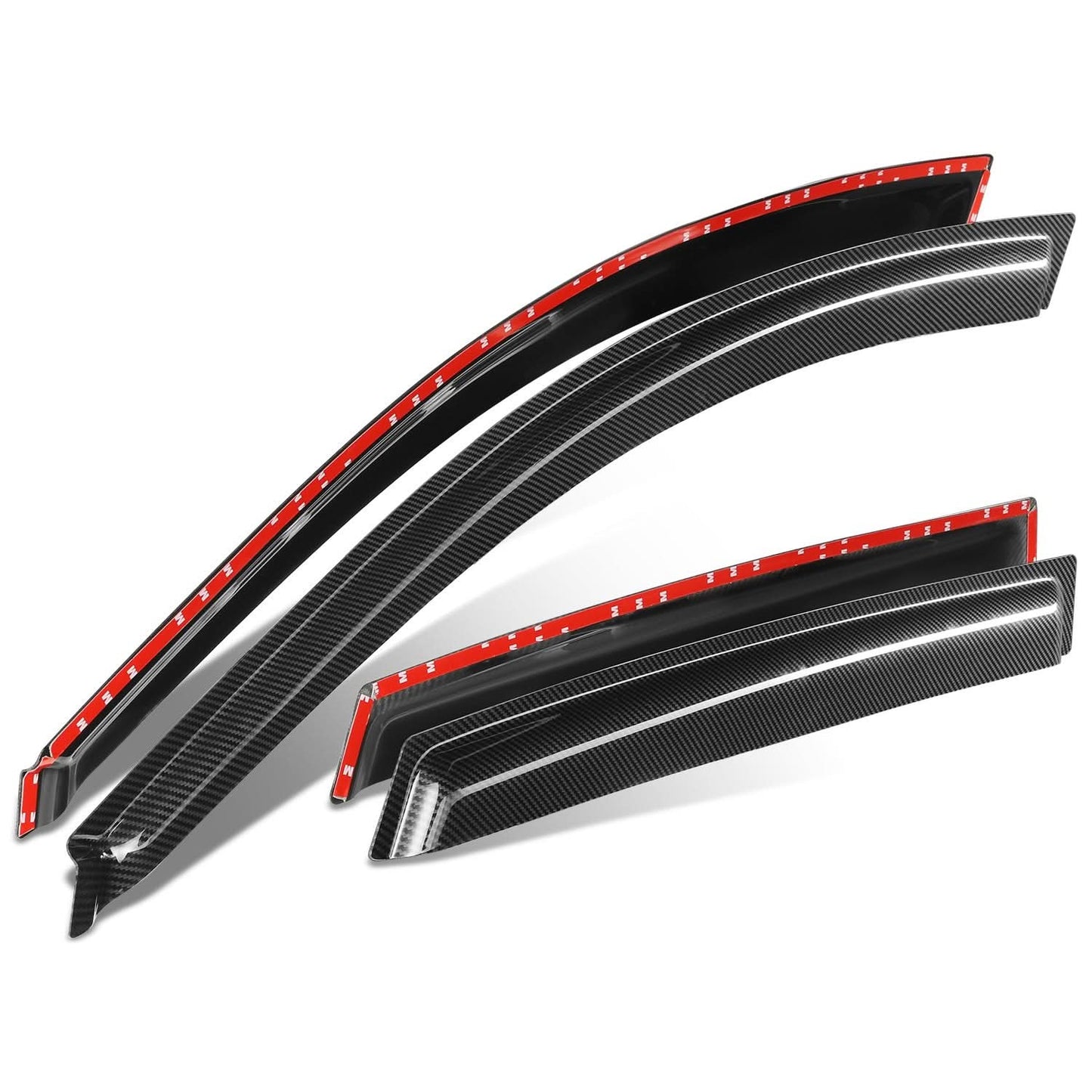 03-08 Toyota Matrix Carbon Fiber Pattern Window Visors 4pc Set