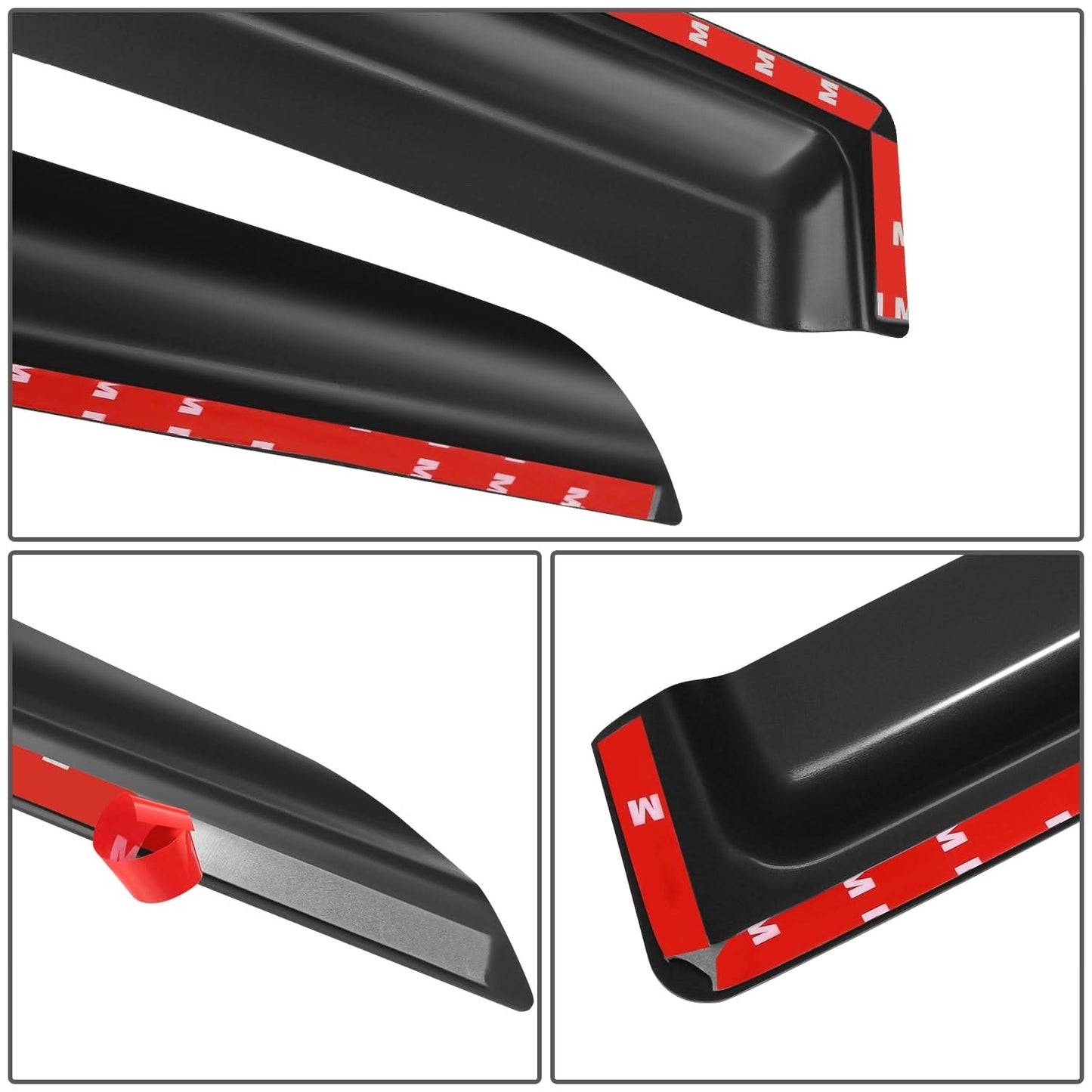 2007-2014 Chrysler Sebring/200 Sedan Window Visors Dark Smoke 2PCS