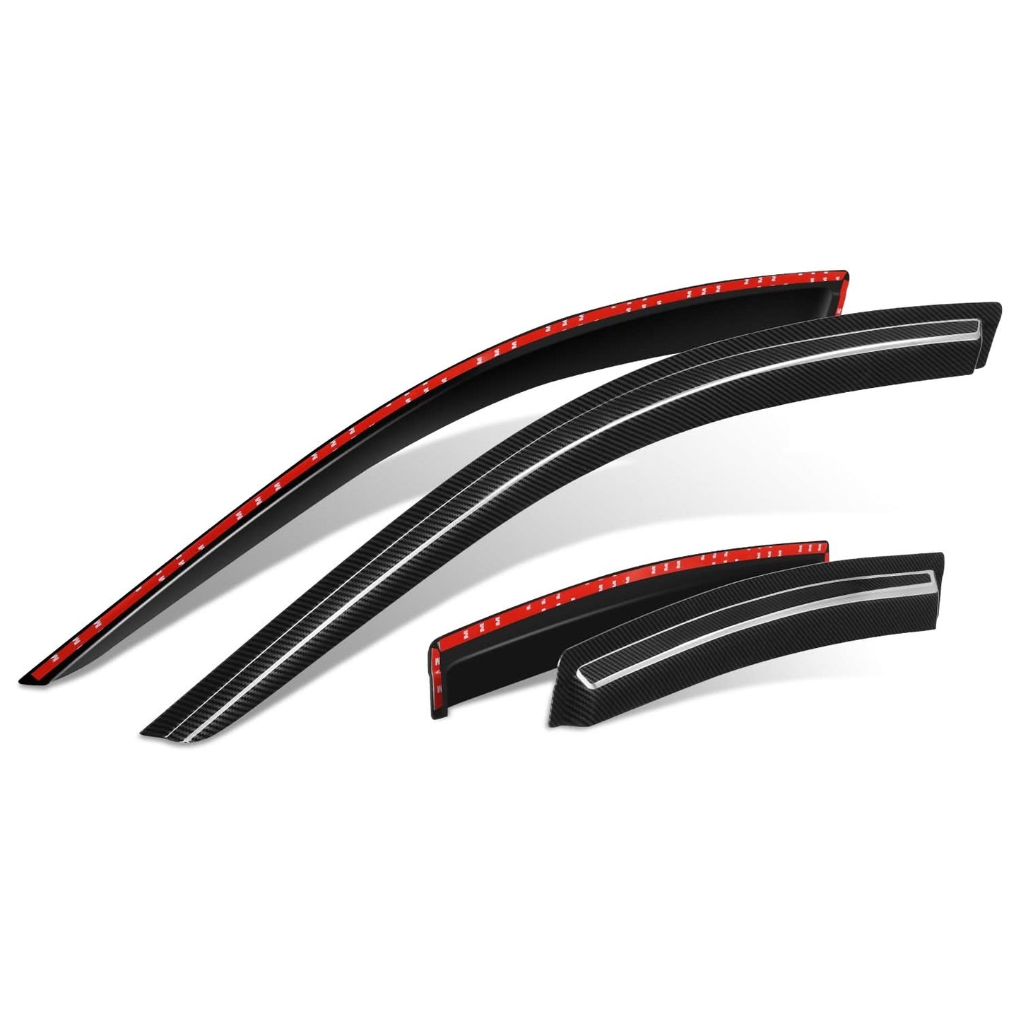 2007-2014 Chrysler Sebring/200 Sedan Window Visors Dark Smoke 2PCS