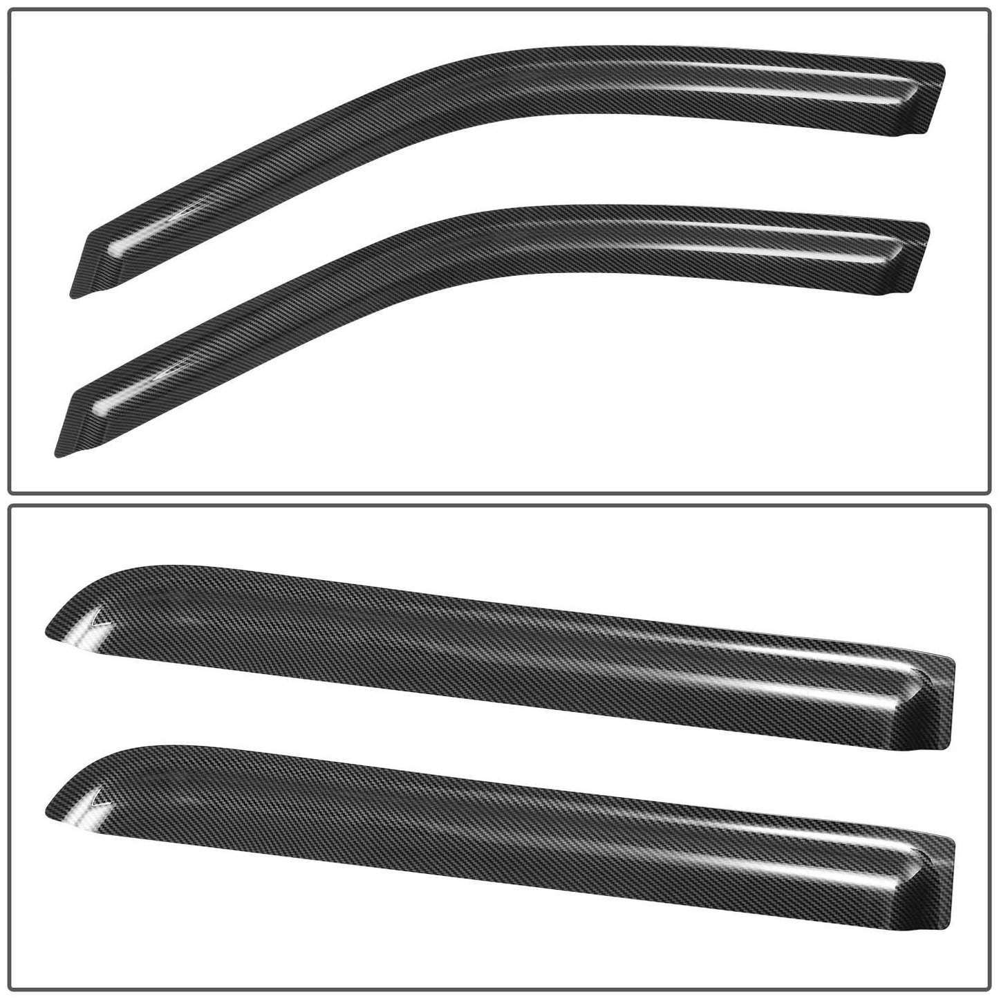 07-10 Ford Explorer Sport Trac Carbon Fiber Pattern Window Visors