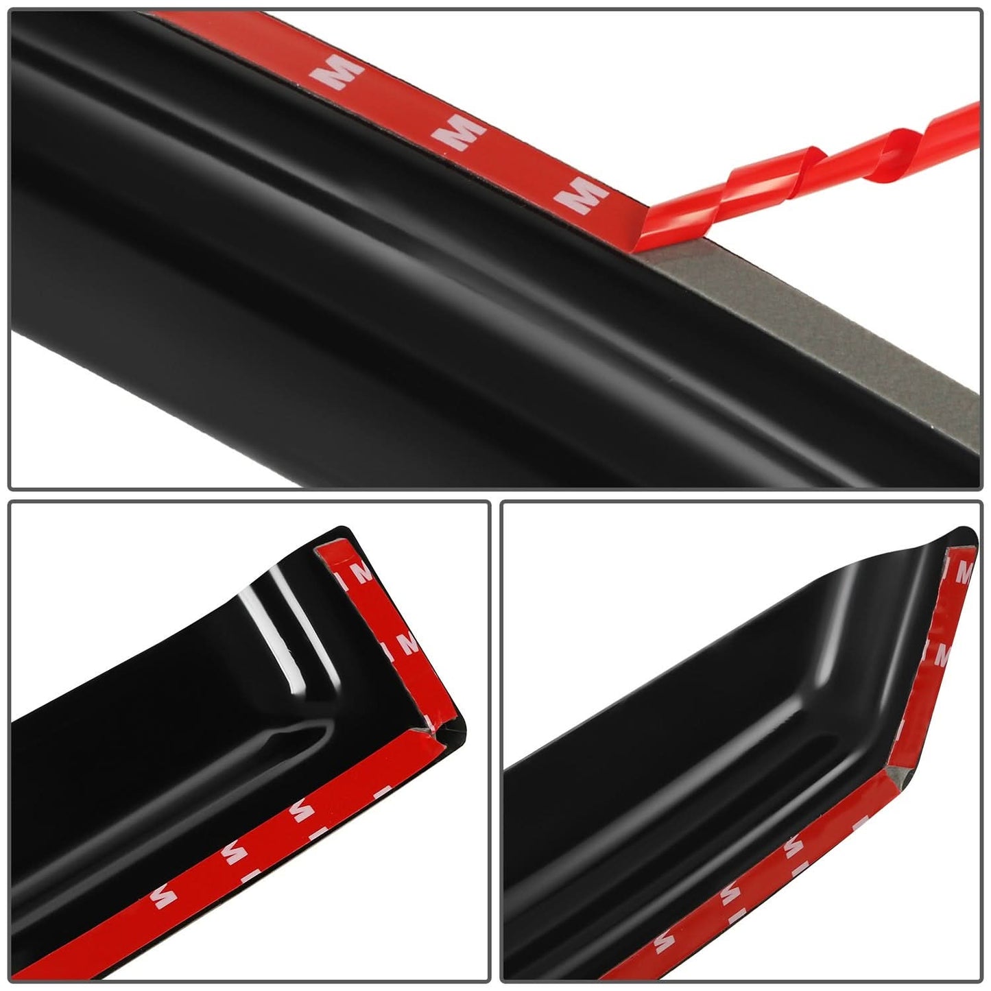 02-08 Audi A4/S4/RS4 Carbon Fiber Pattern Window Visors 4PC