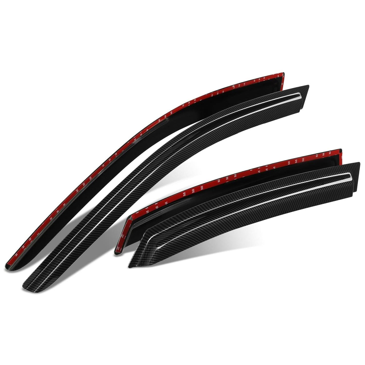 02-08 Audi A4/S4/RS4 Carbon Fiber Pattern Window Visors 4PC