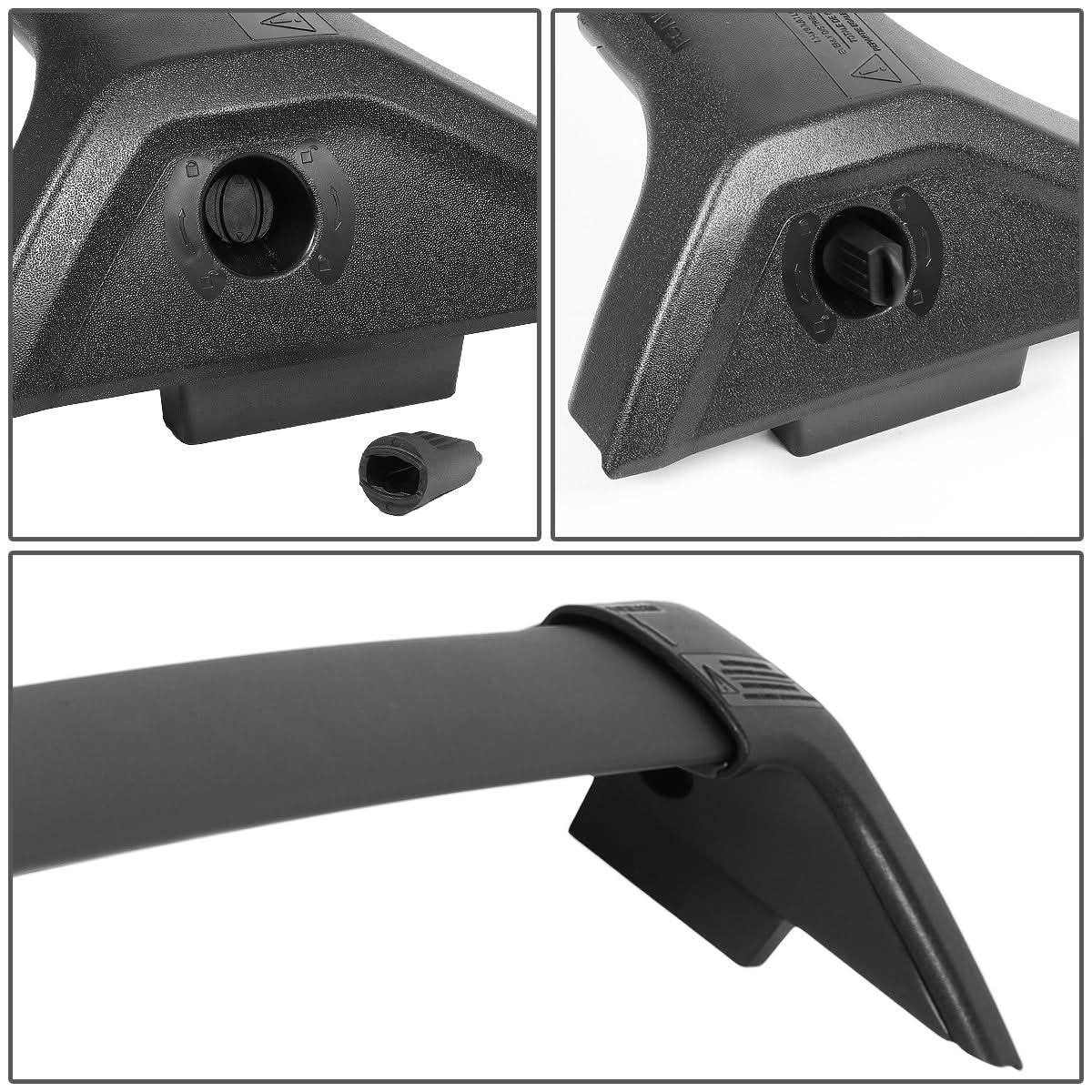 2019-2020 Toyota RAV4 Roof Rack Cross Bars - Matte Black