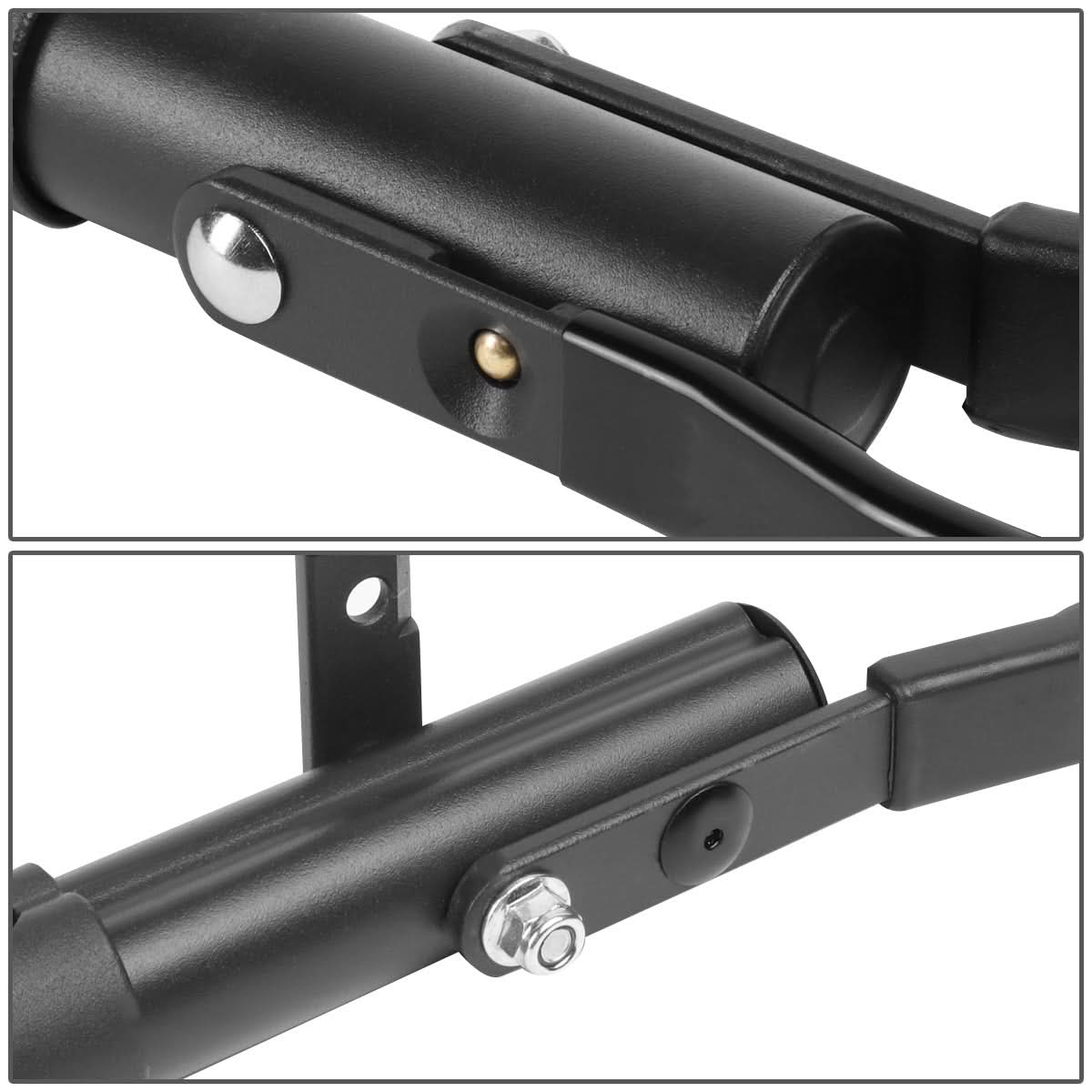 Adjustable Bicycle Tube Top Adapter - 60-80CM Rear Black