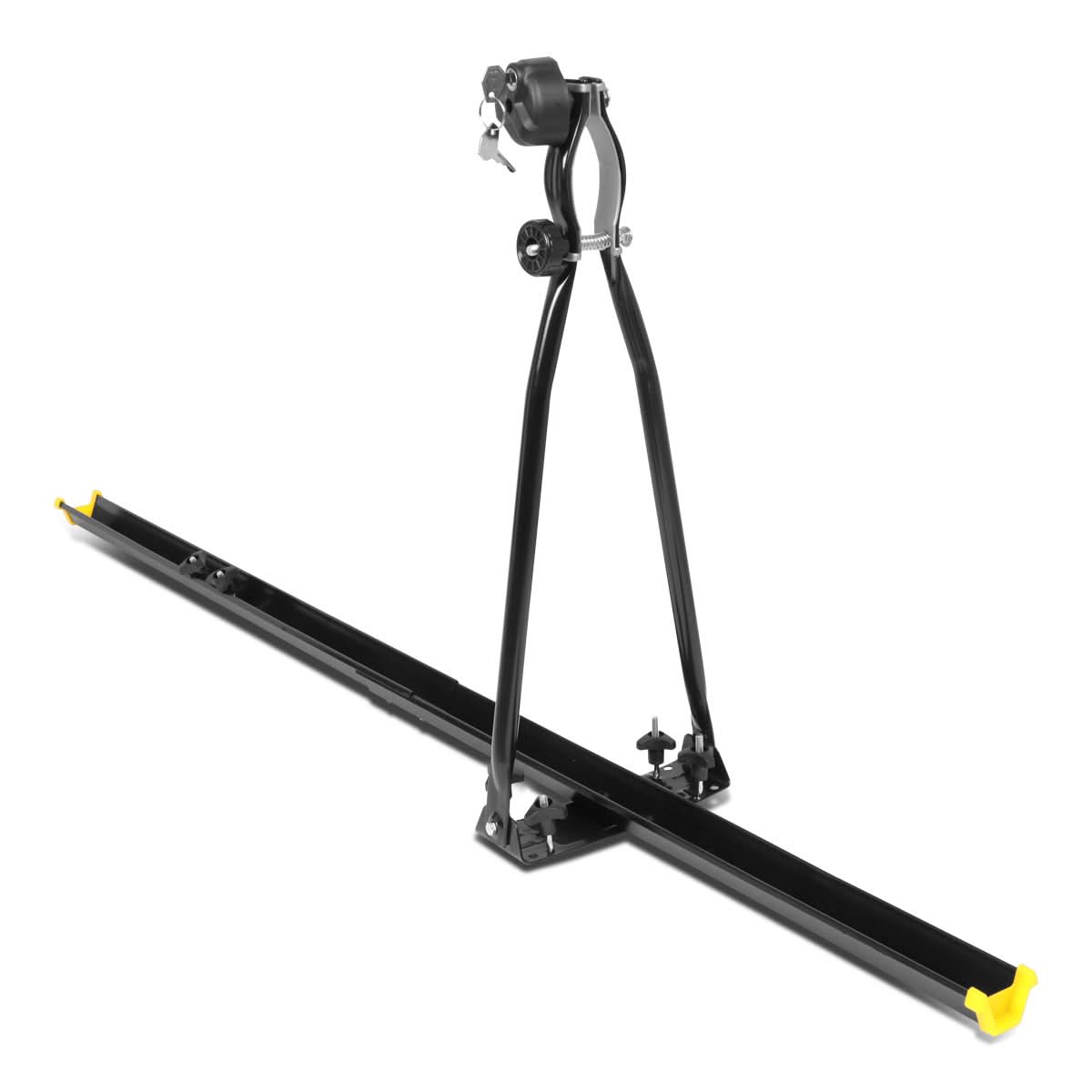 Bicycle Roof Mount Rack - Upright with Lock - Black