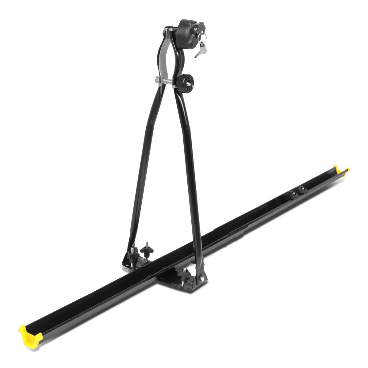 Bicycle Roof Mount Rack - Upright with Lock - Black