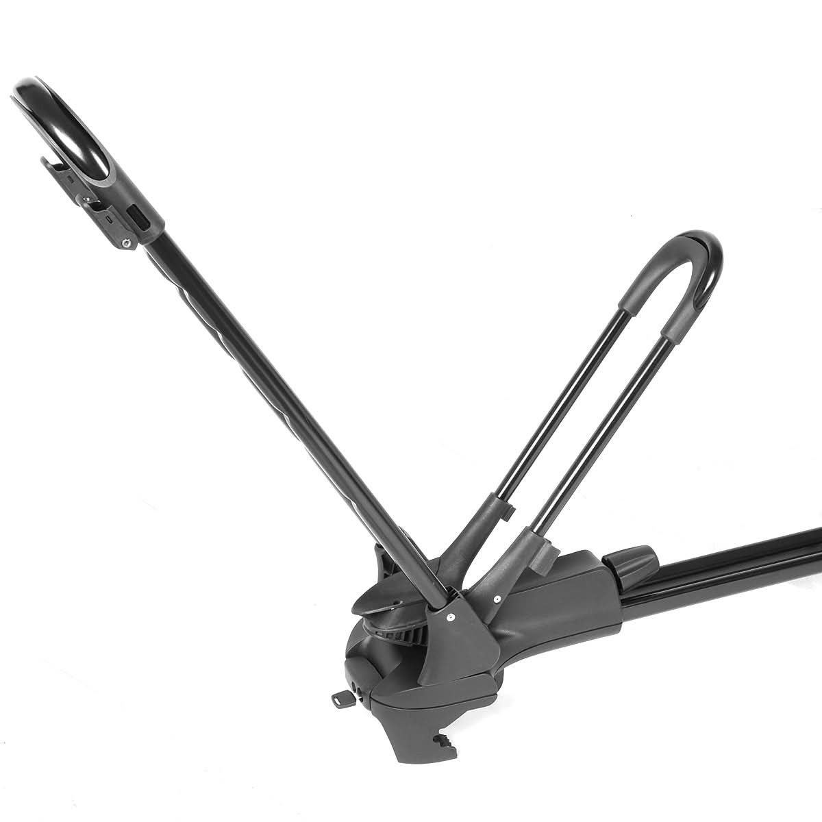 Universal Bicycle Roof Mount Rack - Wheel-On with Lock - Black