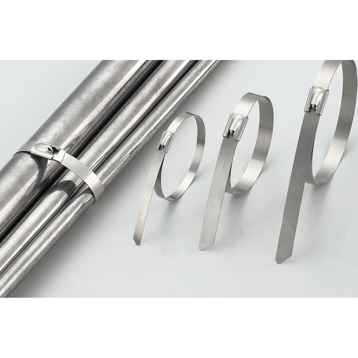 Zip Tie Kit for Heat Wrap - Stainless Steel - 12" - 5 Piece
