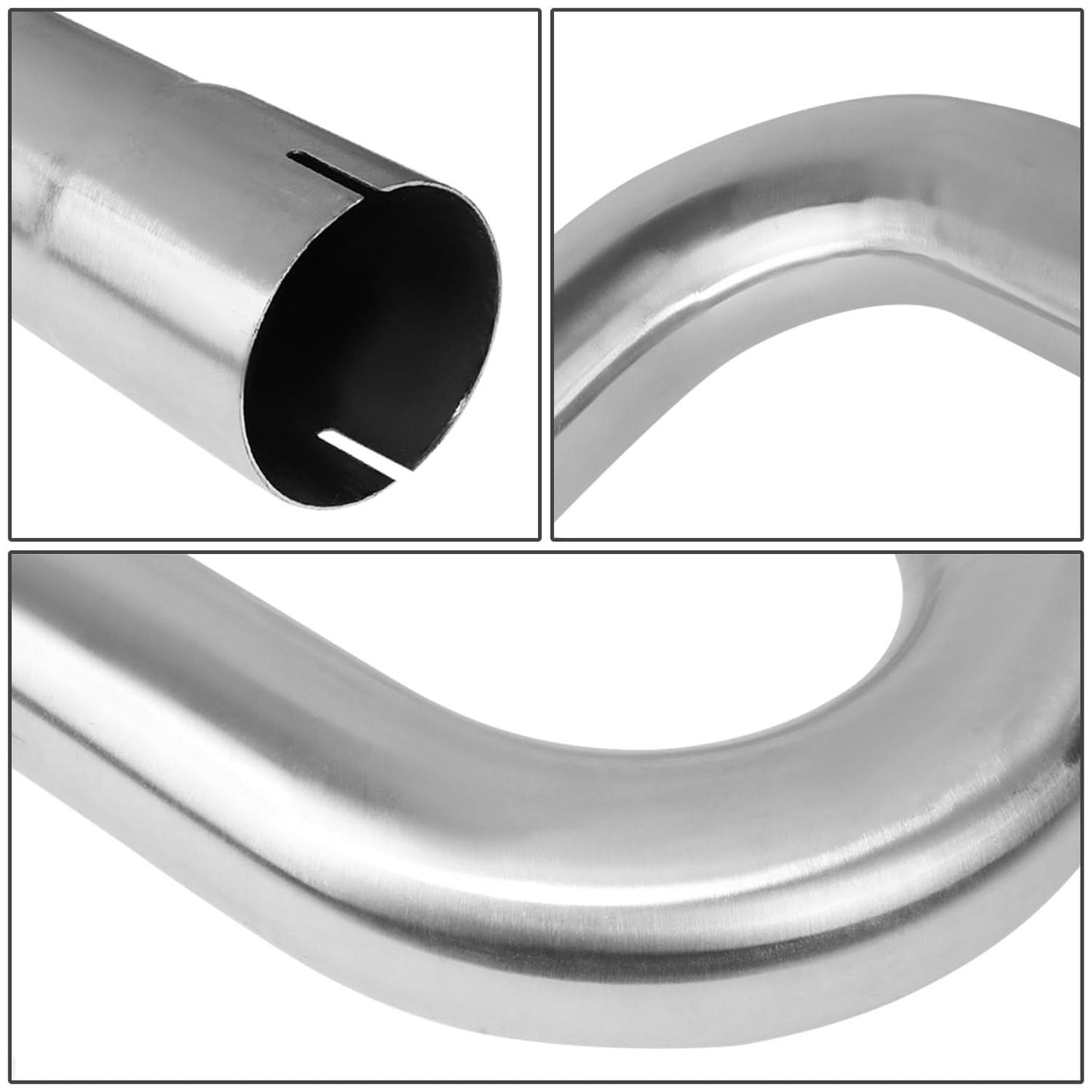 2 Inch Stainless Steel Exhaust Pipes DIY Custom Kit 16 Pieces