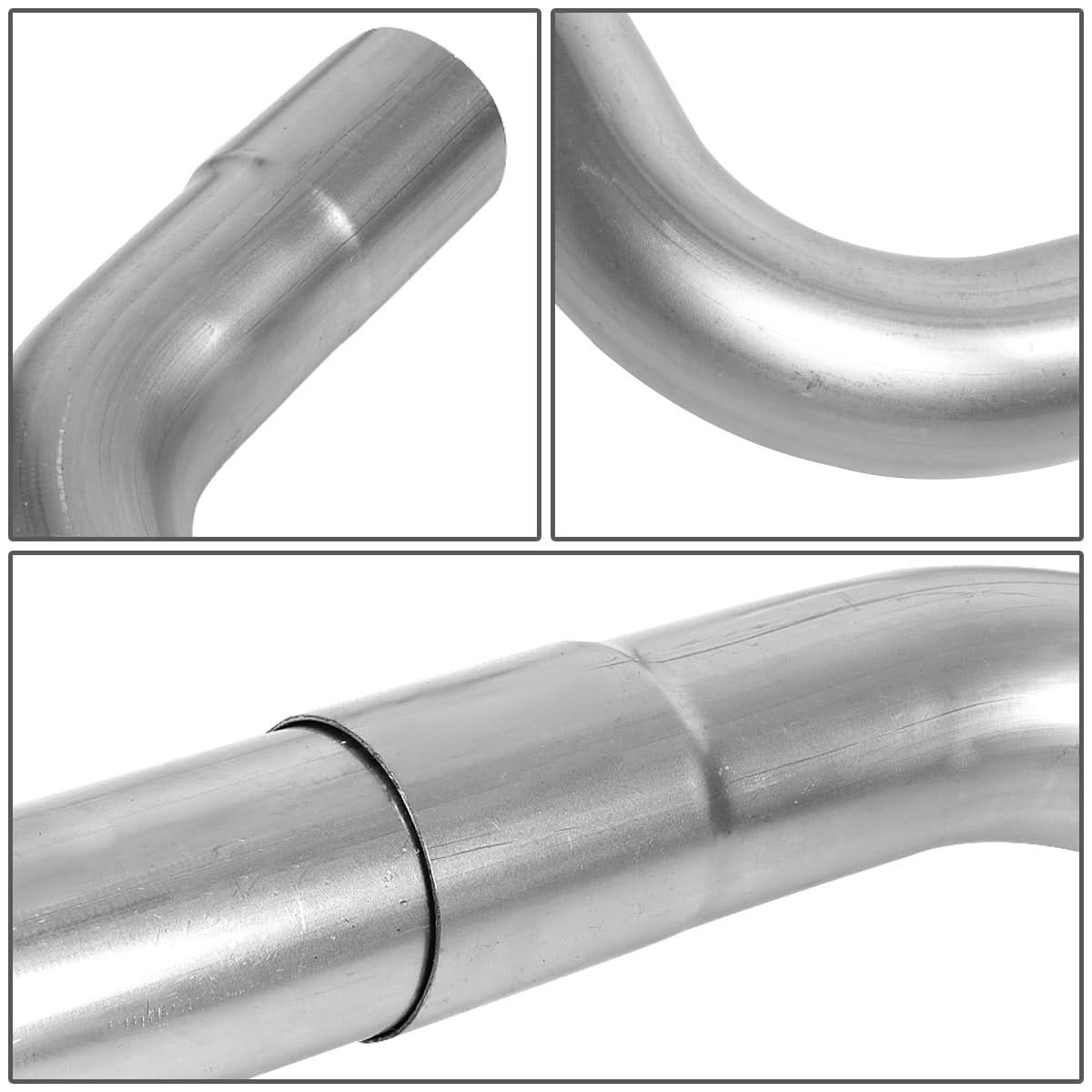 Universal 2.25" Polished Exhaust Piping Kit