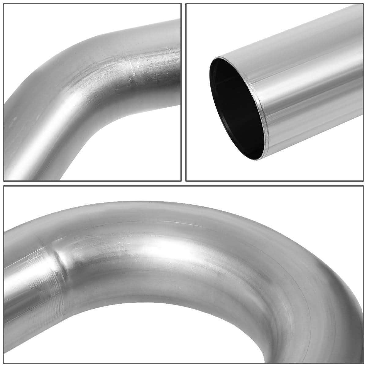 Universal 2.25" Polished Exhaust Piping Kit