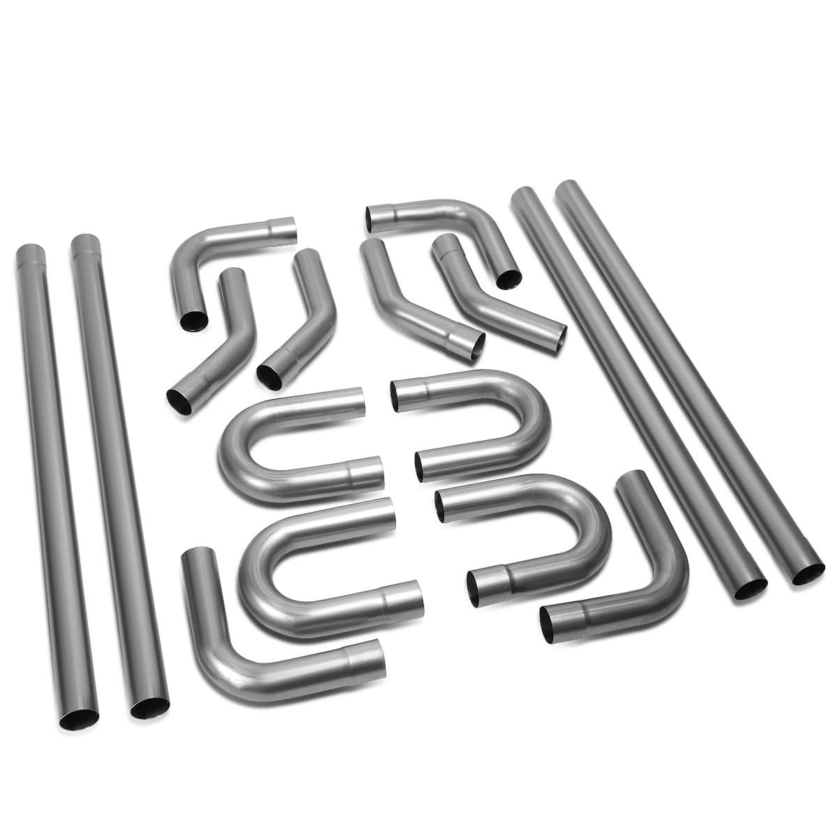 Universal 2.5" Polished Exhaust Piping Kit