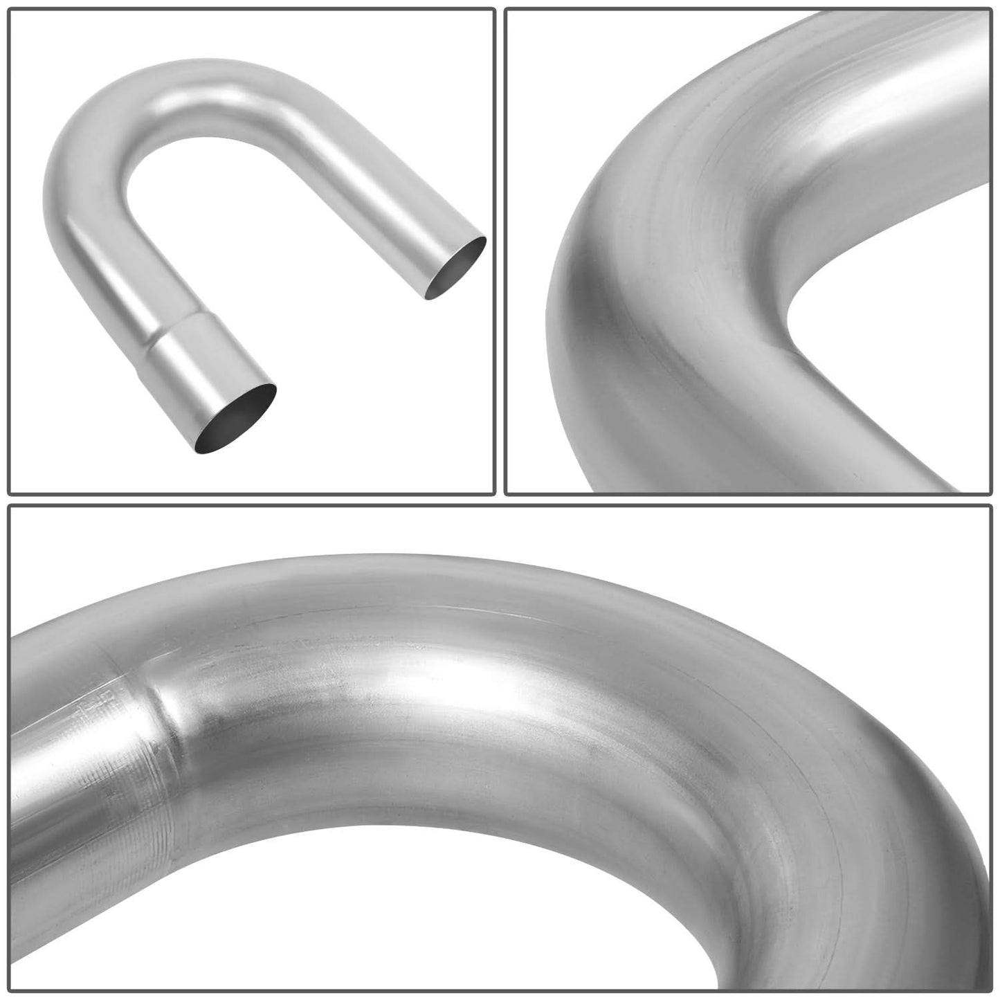 3.0" Mild Steel DIY Custom Exhaust Pipes - 8 Piece Kit