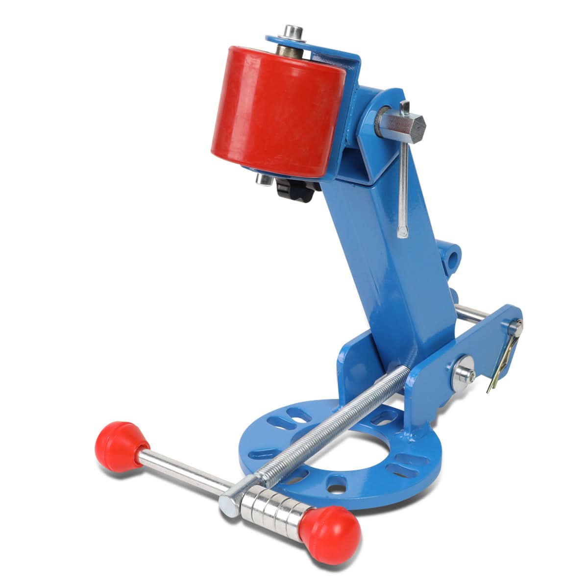 Adjustable Fender Roller with Lug Nut Spacer Rings - Blue