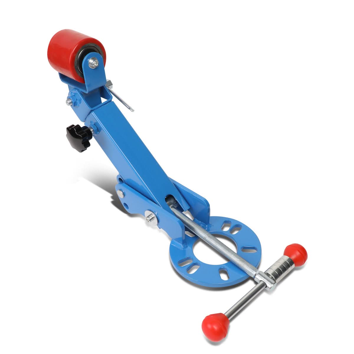 Adjustable Fender Roller with Lug Nut Spacer Rings - Blue