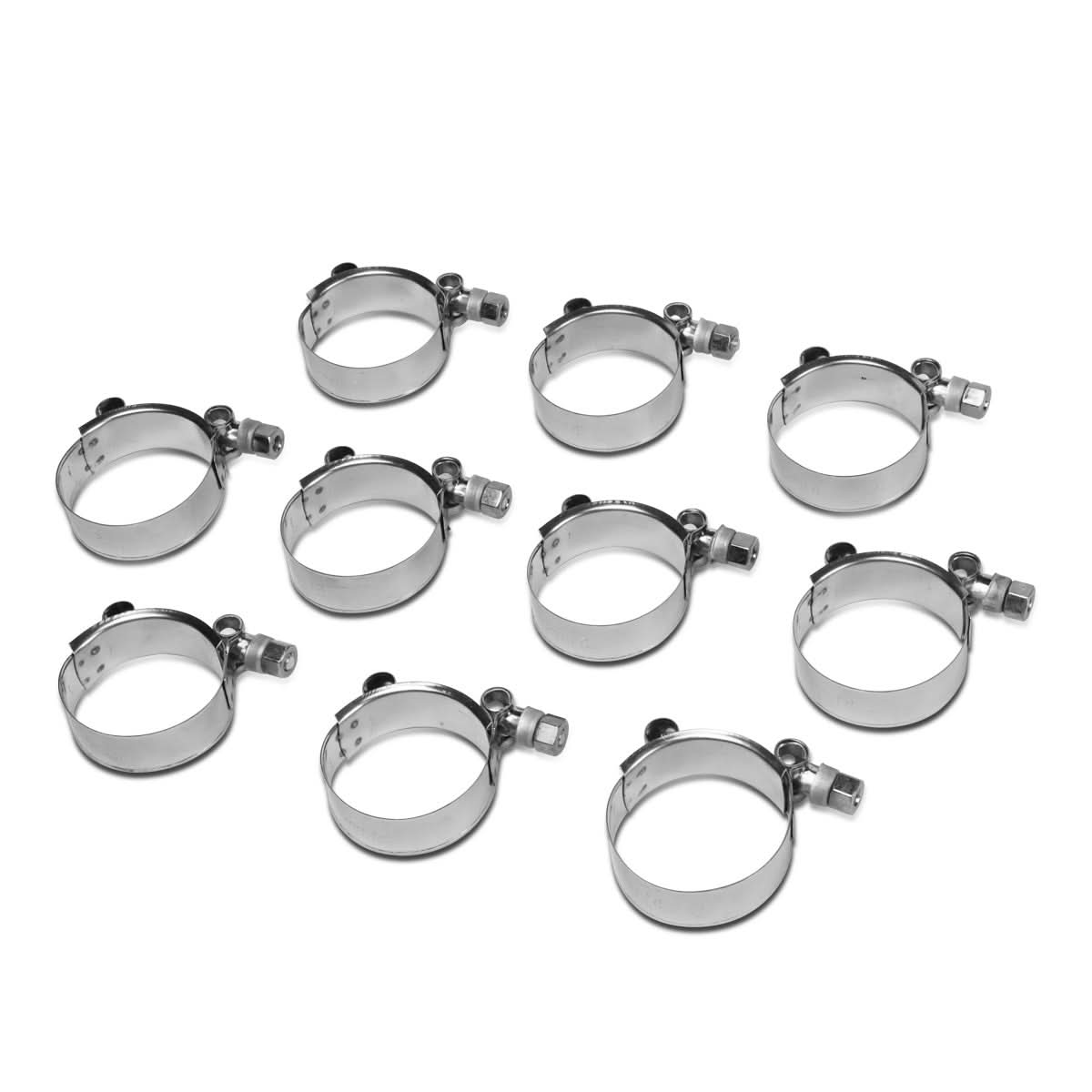2" Stainless Steel T-Bolt Clamps 10-Pack