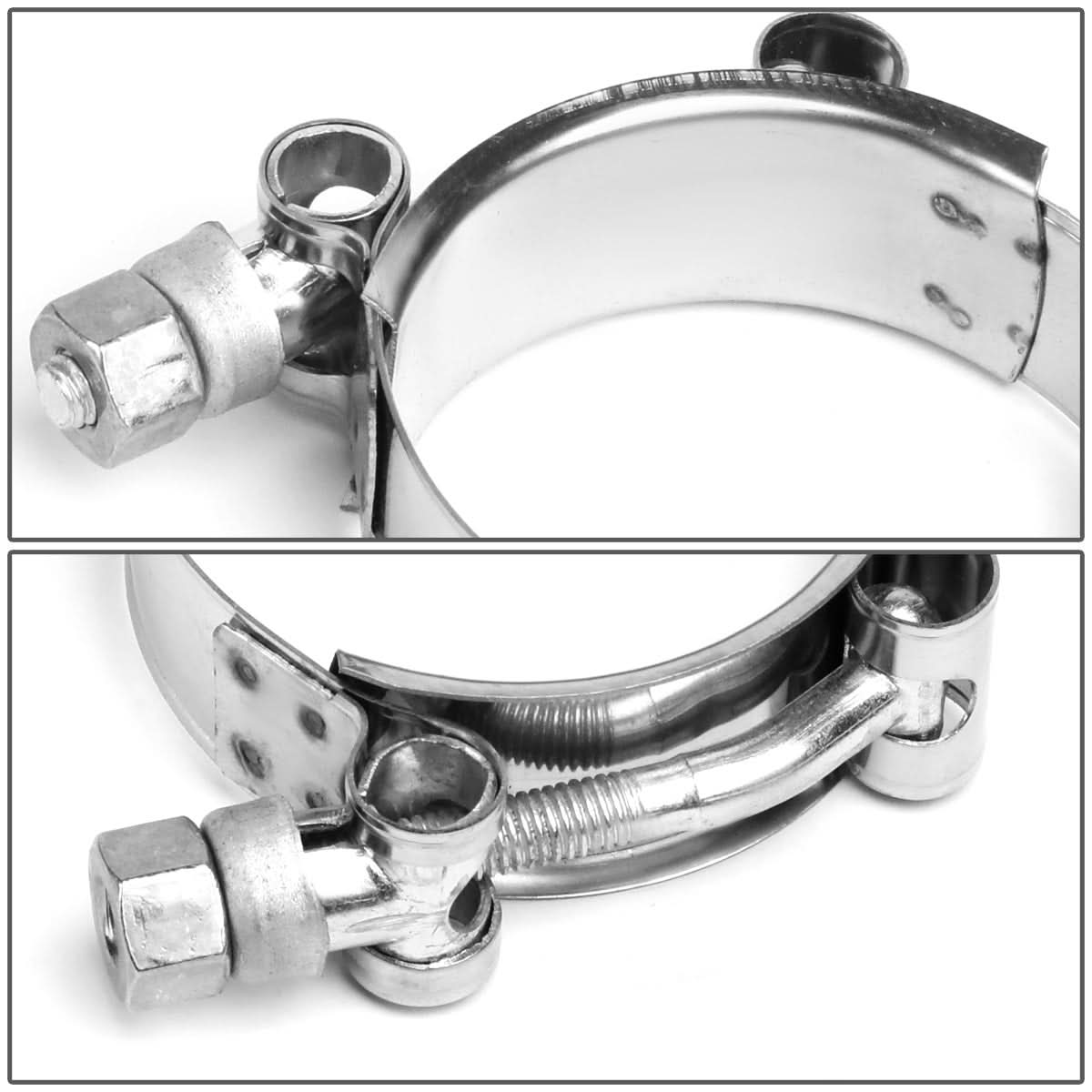 2" Stainless Steel T-Bolt Clamps 10-Pack