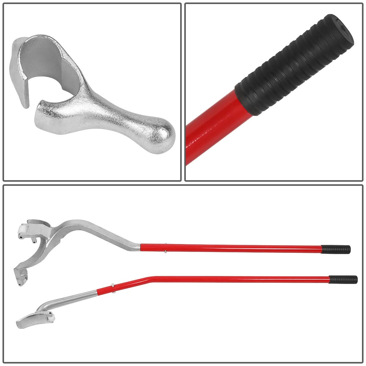 Tire Mount Demount Tool Set with Bead Keeper - 2 Piece Kit