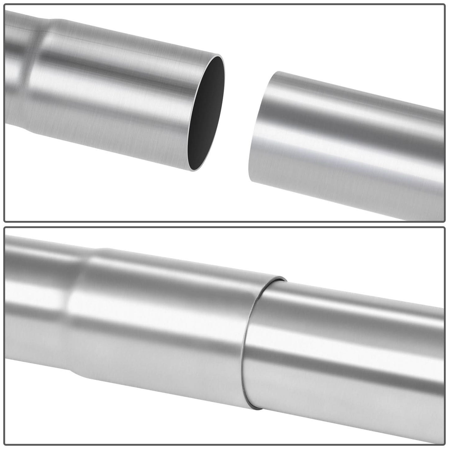 Exhaust Pipe Tubing Straight 2"-2.15" Flared 18" Mild Steel