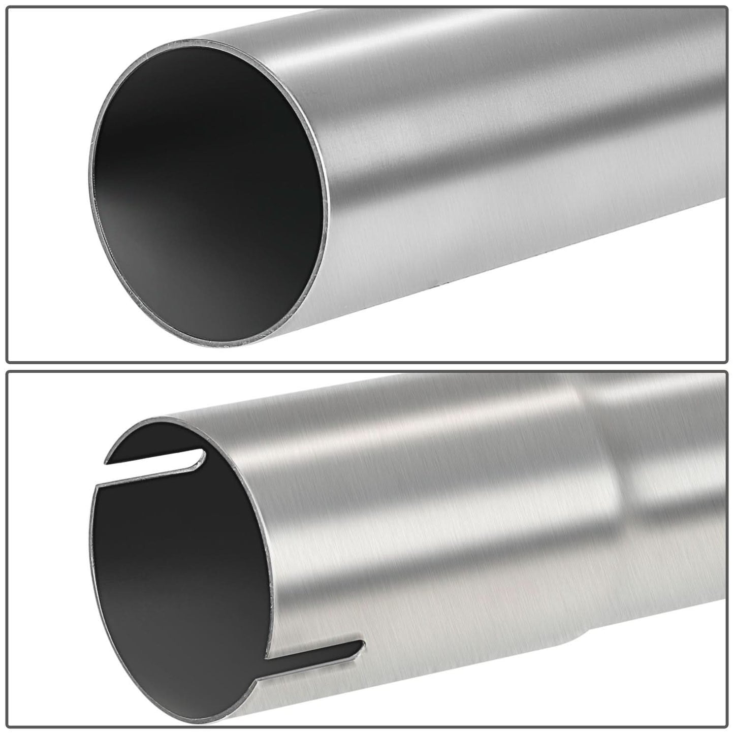 2" to 2.15" Flared 180 Degree U-Bend Exhaust Pipe Tubing Stainless Steel