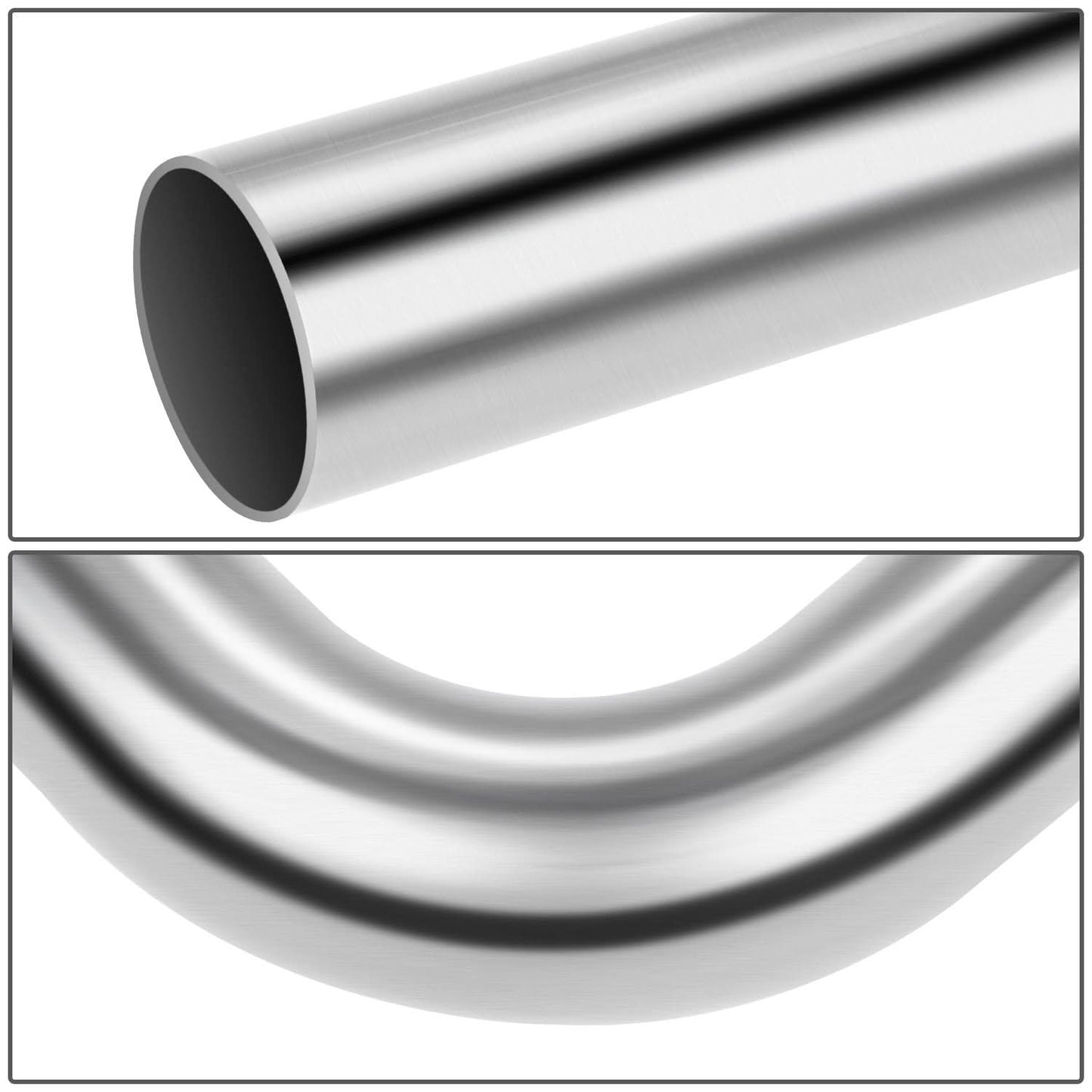 2" to 2.15" Flared 90 Degree L-Bend Exhaust Pipe Tubing Mild Steel