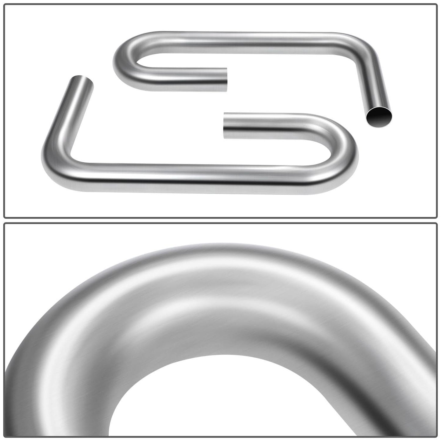 2" to 2.15" Flared 90 Degree L-Bend Exhaust Pipe Tubing Mild Steel