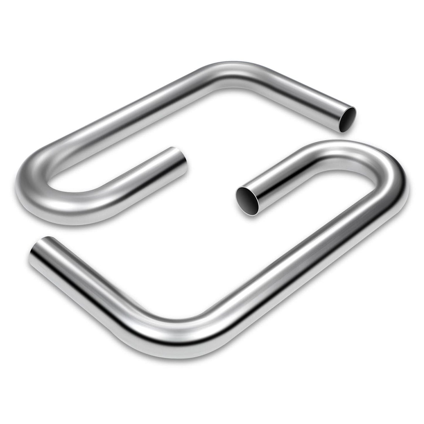 2" to 2.15" Flared 90 Degree L-Bend Exhaust Pipe Tubing Mild Steel