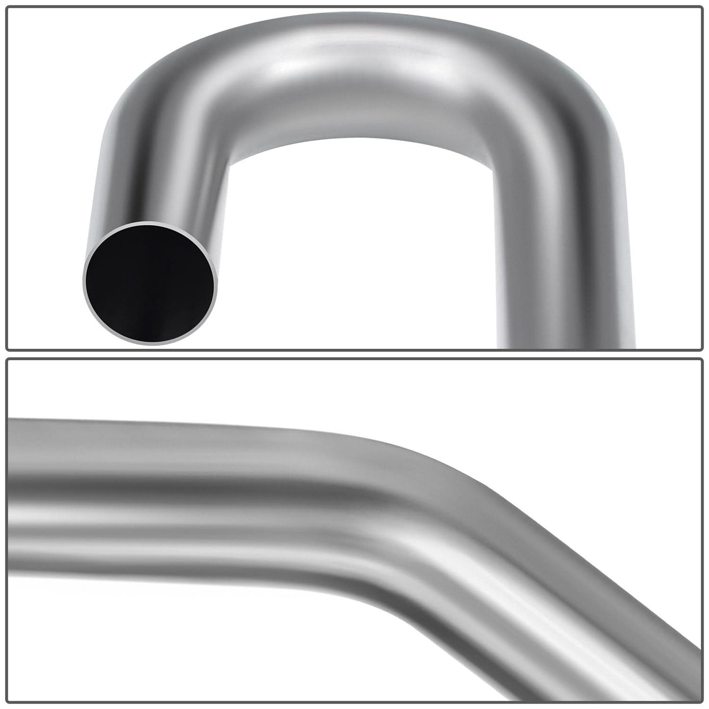 2" OD 45/180 Degree U-Bend Exhaust Pipe Tubing - 18-Gauge