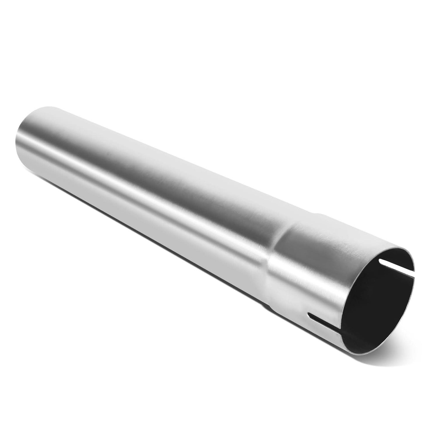 2.5" Flared Exhaust Pipe Tubing 18" Length 18 Gauge Stainless Steel