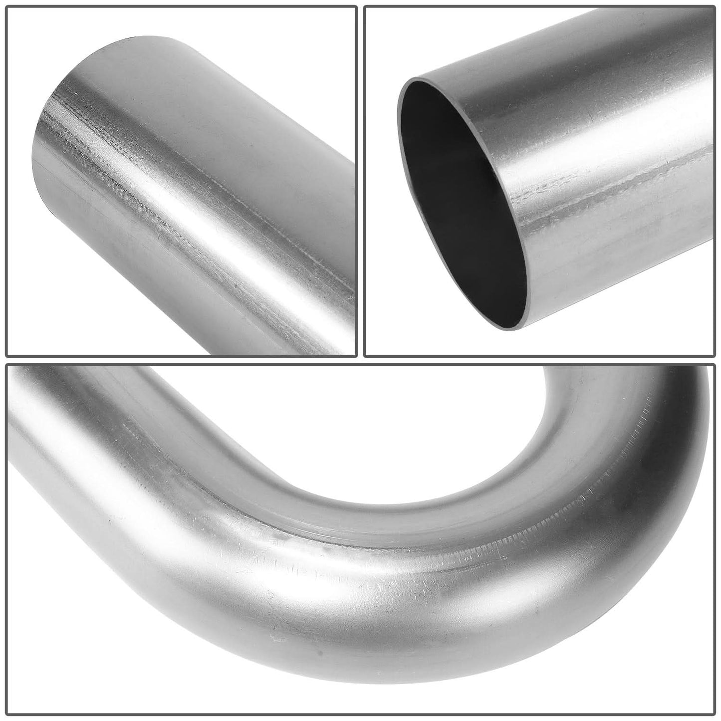 2.5" 180 Degree U-Bend Exhaust Pipe Tubing Mandrel Bent Stainless Steel