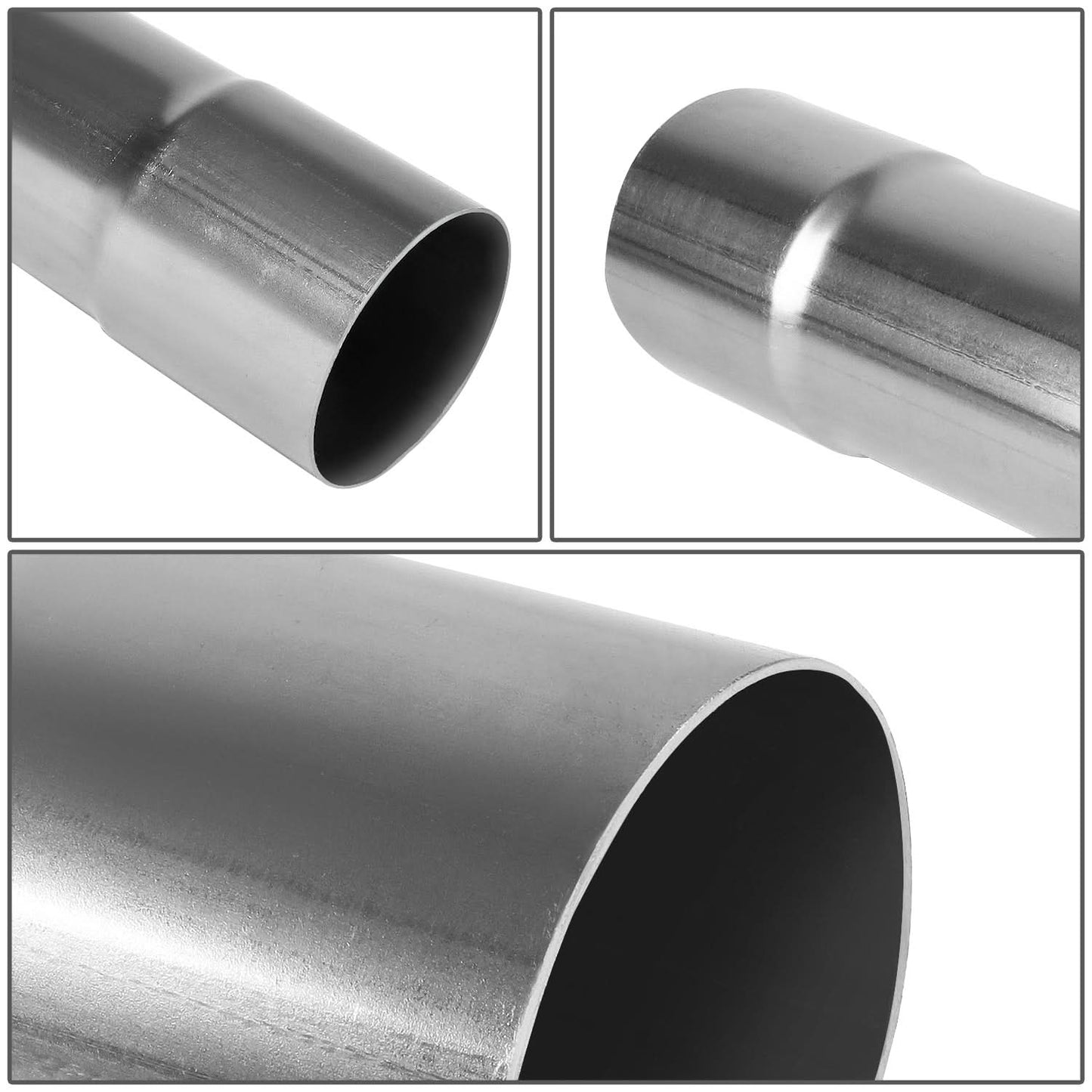 3.0" to 3.15" Flared Exhaust Pipe Tubing 18" Stainless Steel