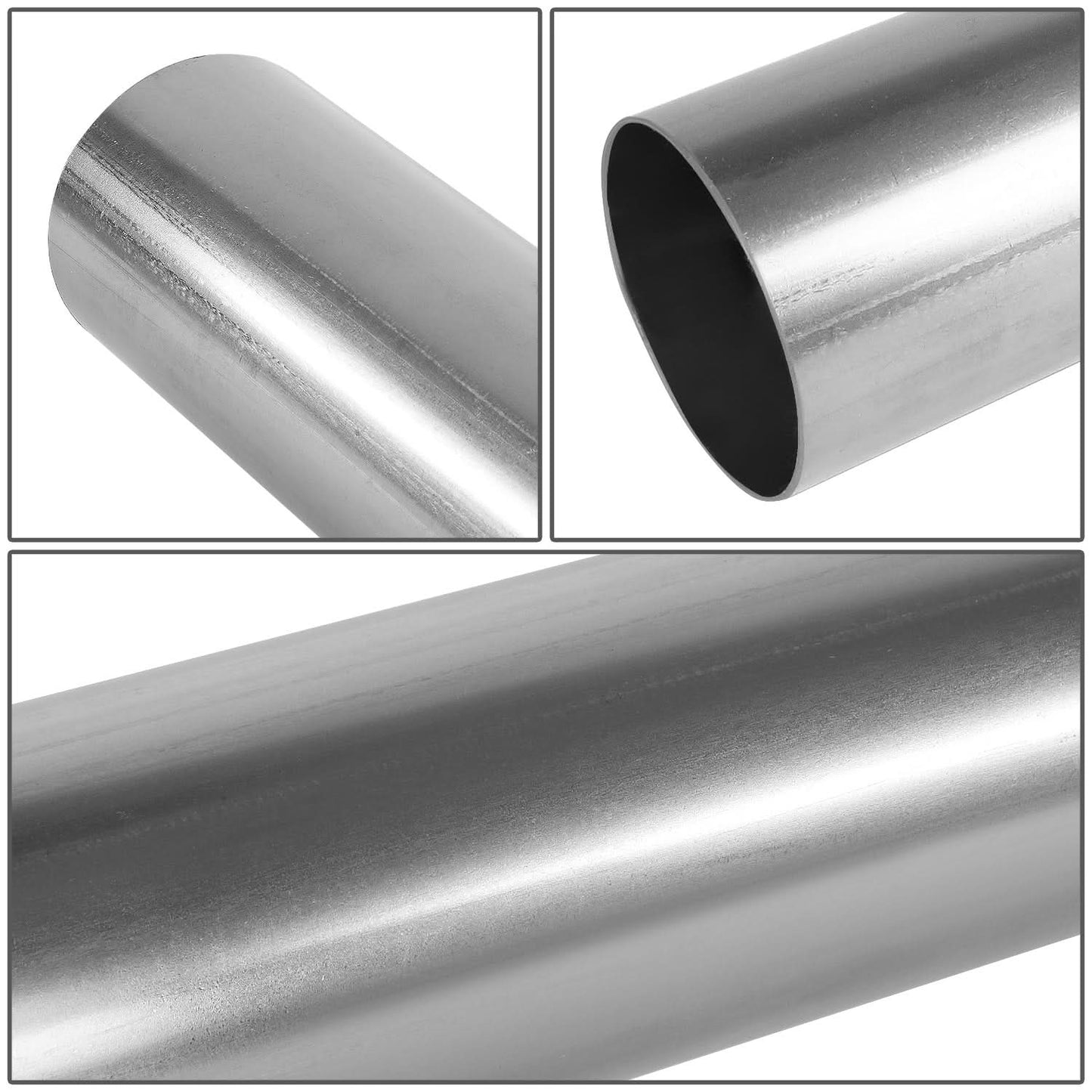 3.0" to 3.15" Flared Exhaust Pipe Tubing 18" Stainless Steel
