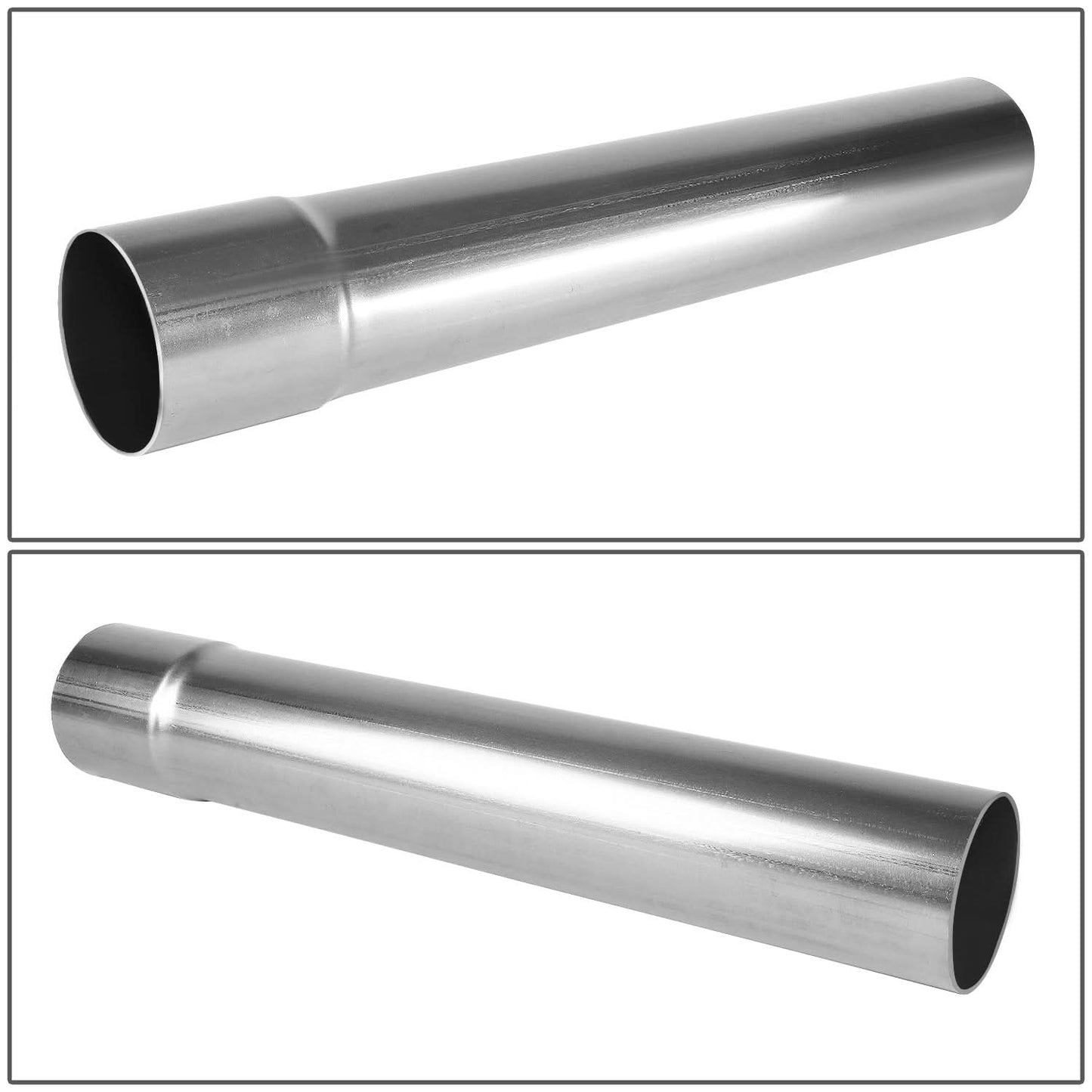 3.0" to 3.15" Flared Exhaust Pipe Tubing 18" Stainless Steel