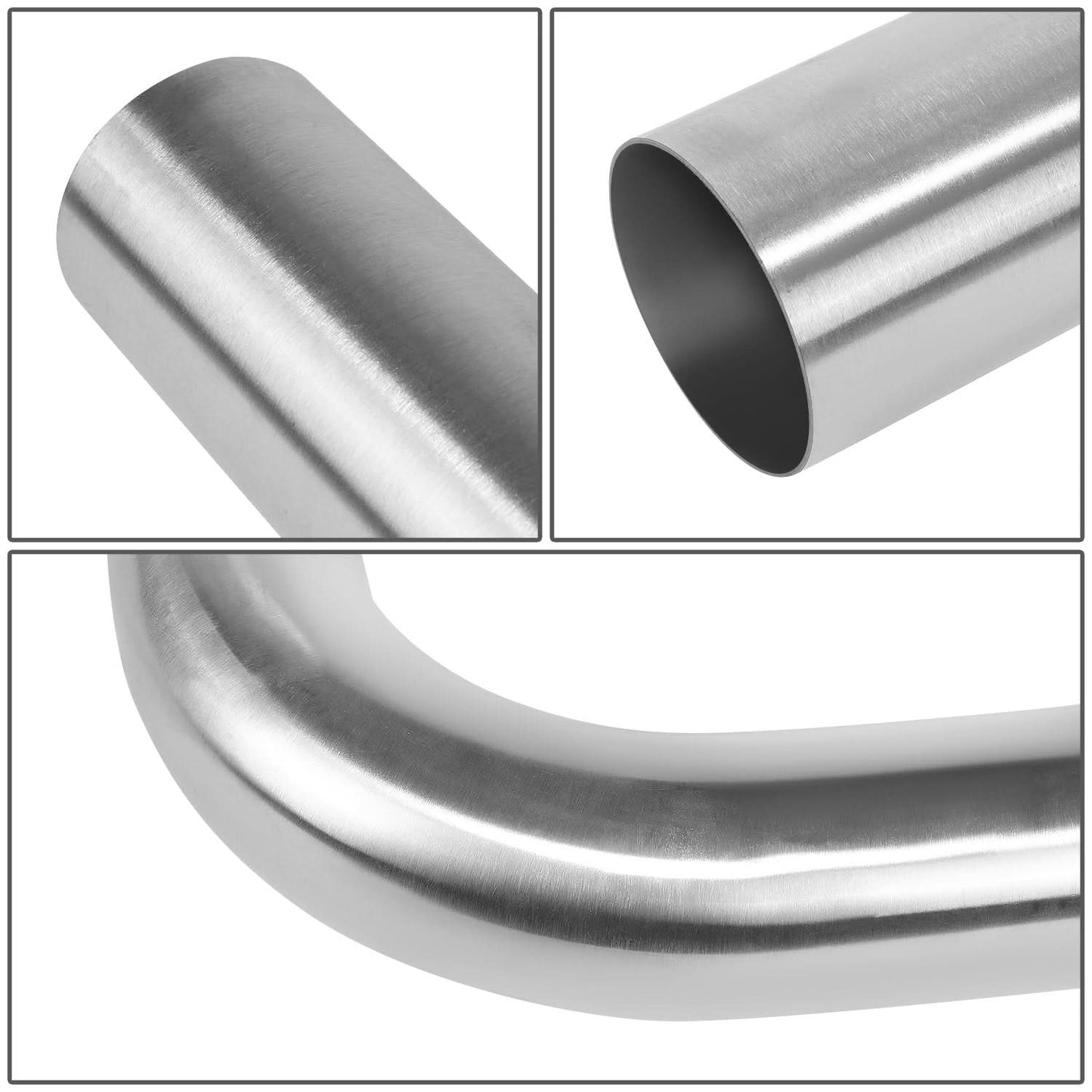3.0"-3.15" Flared 45 Degree L-Bend Exhaust Pipe Tubing Stainless Steel